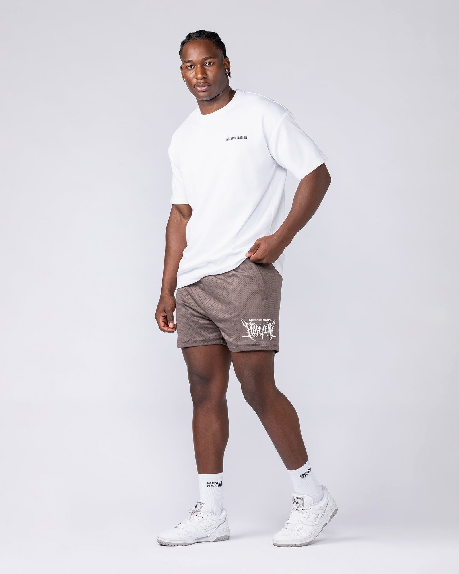 Gothic Lay Up 3.5" Shorts - Dark Taupe