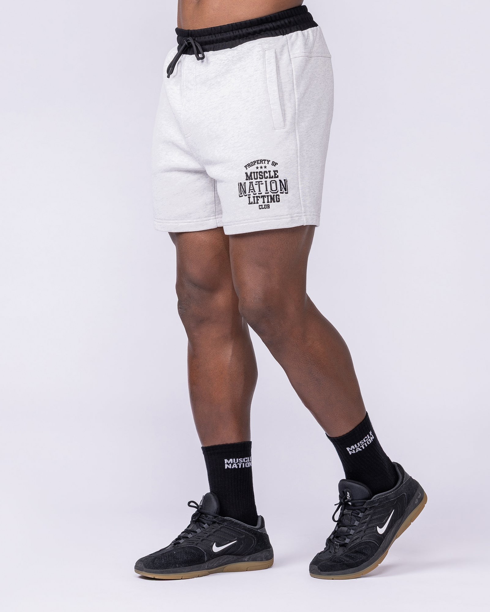 Archives Sweat 5" Shorts - Snow Grey Marl