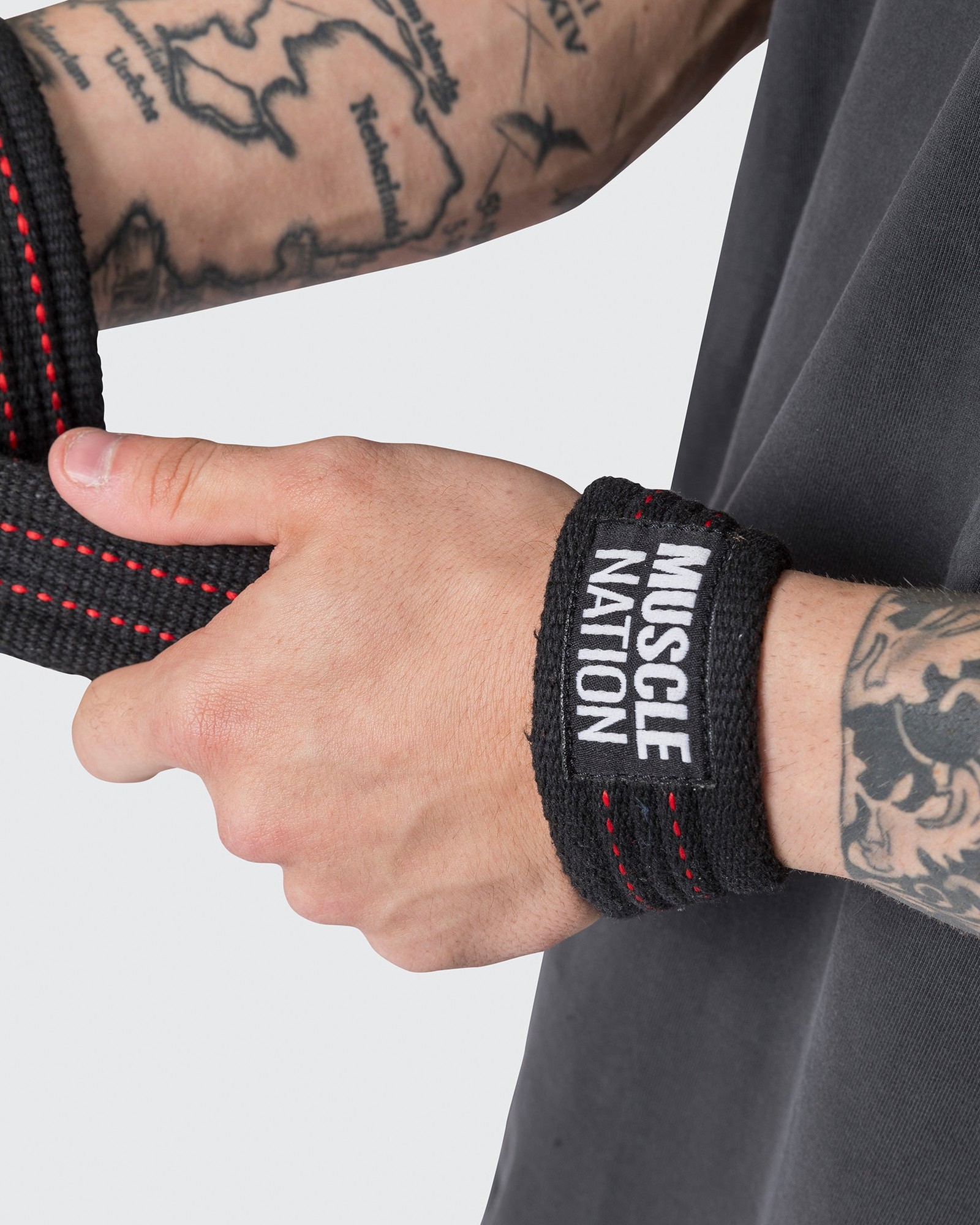 Lifting Straps - Black / Red