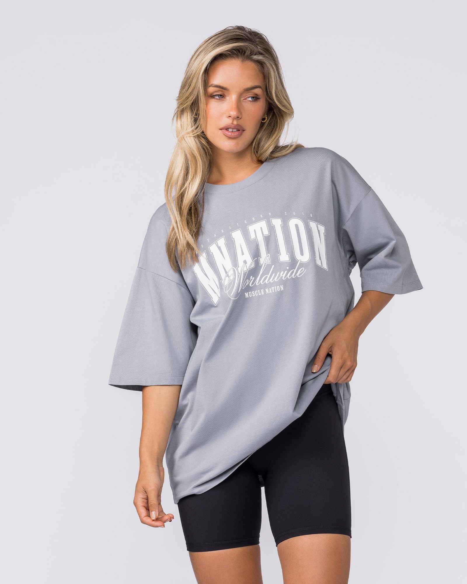 Worldclass Oversized Tee - Washed Cement