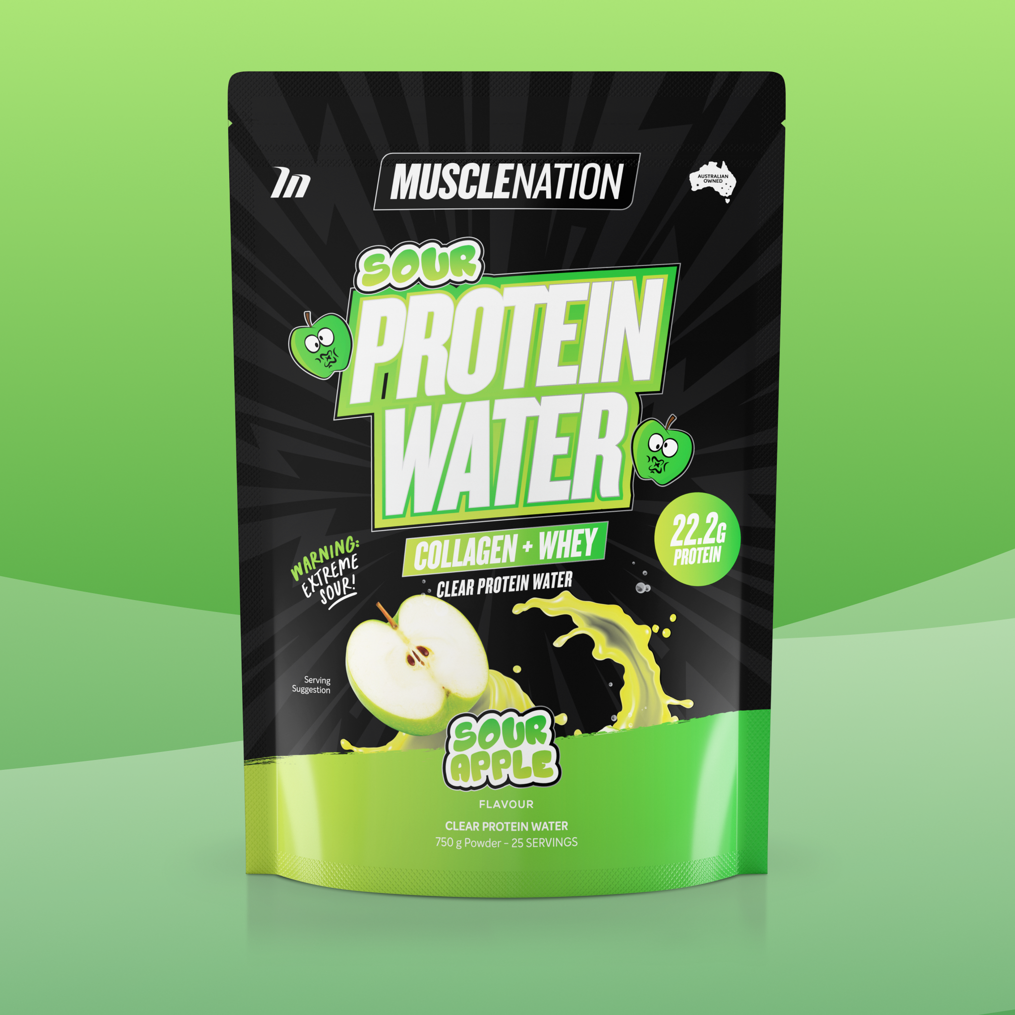 PROTEIN WATER - Sour Apple - 25 serves