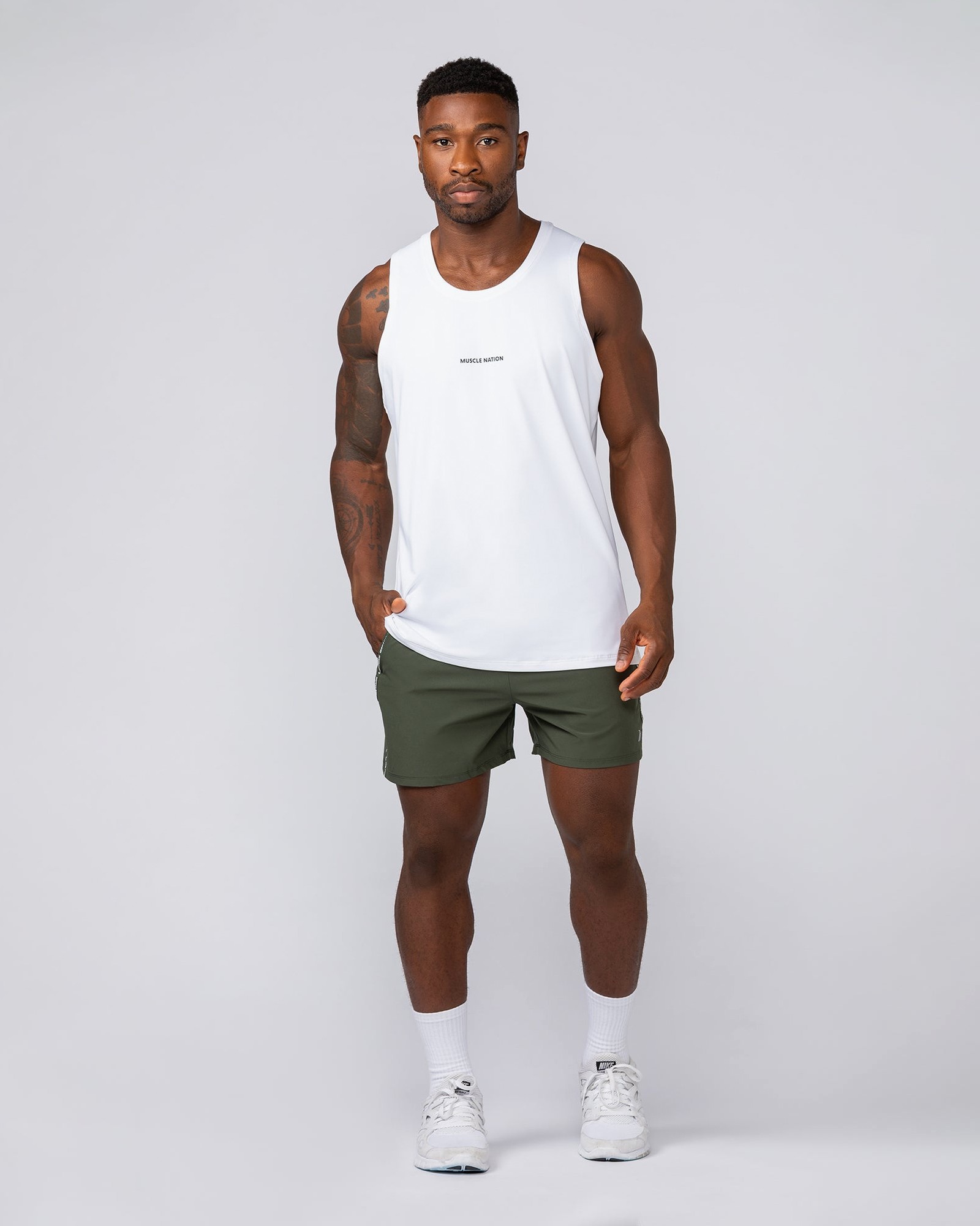 Iconic New Heights 4" Shorts - Dark Khaki