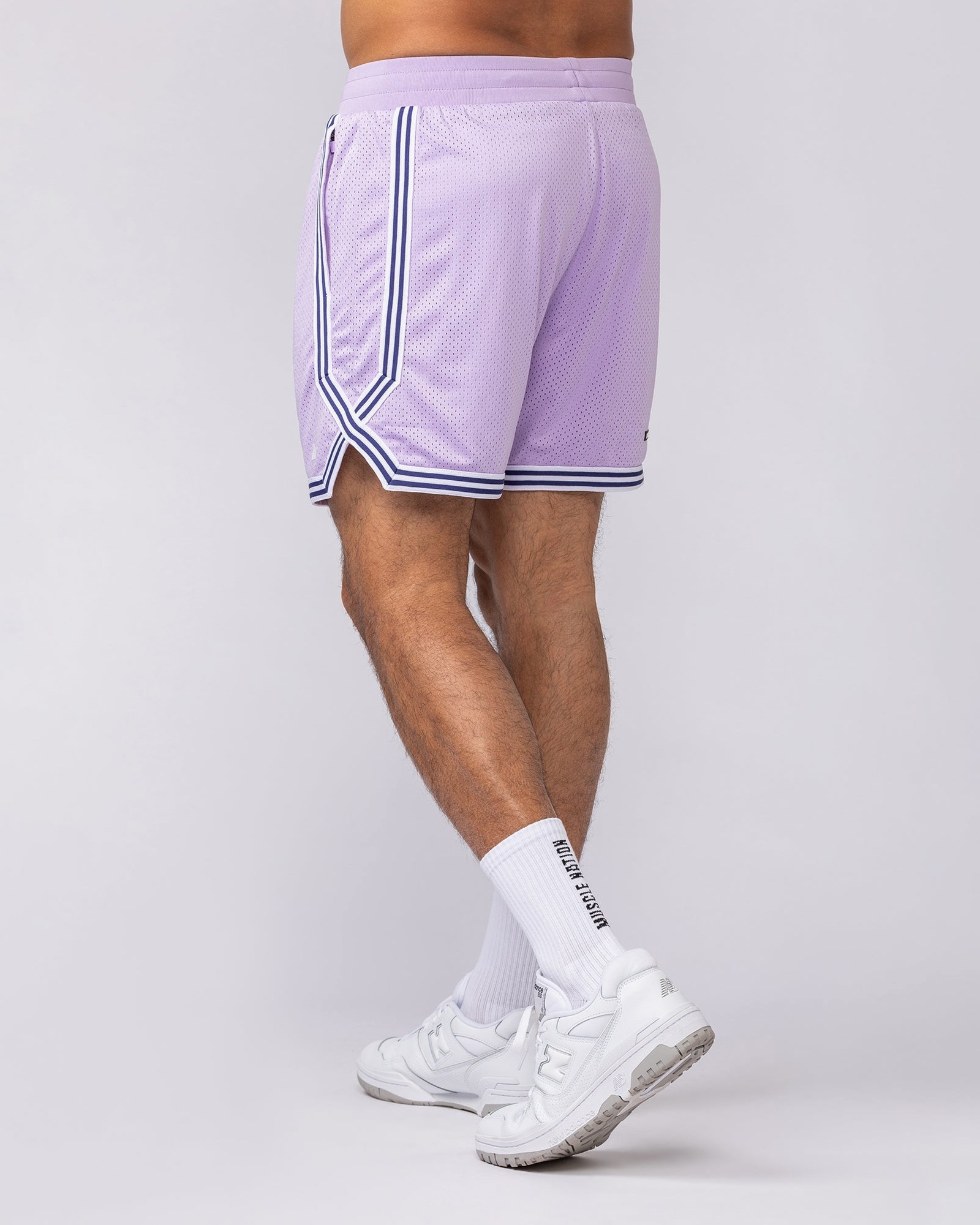 Courtside Basketball 5" Shorts - Lavender