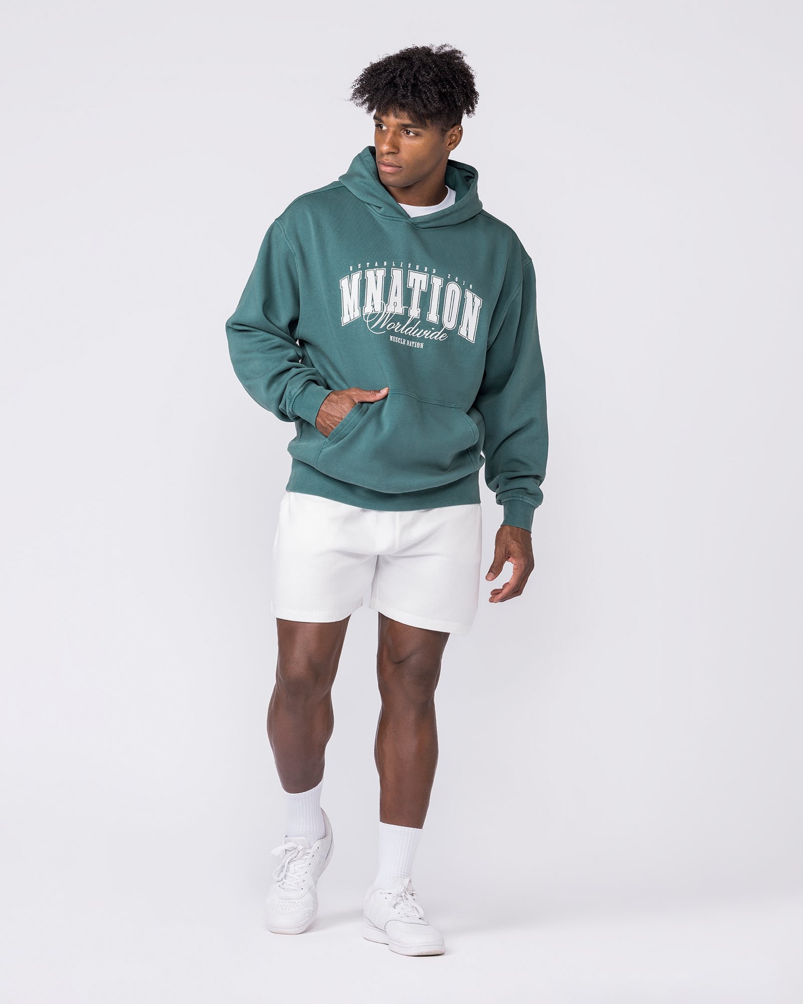 Worldclass Oversized Hoodie - Washed Leaf