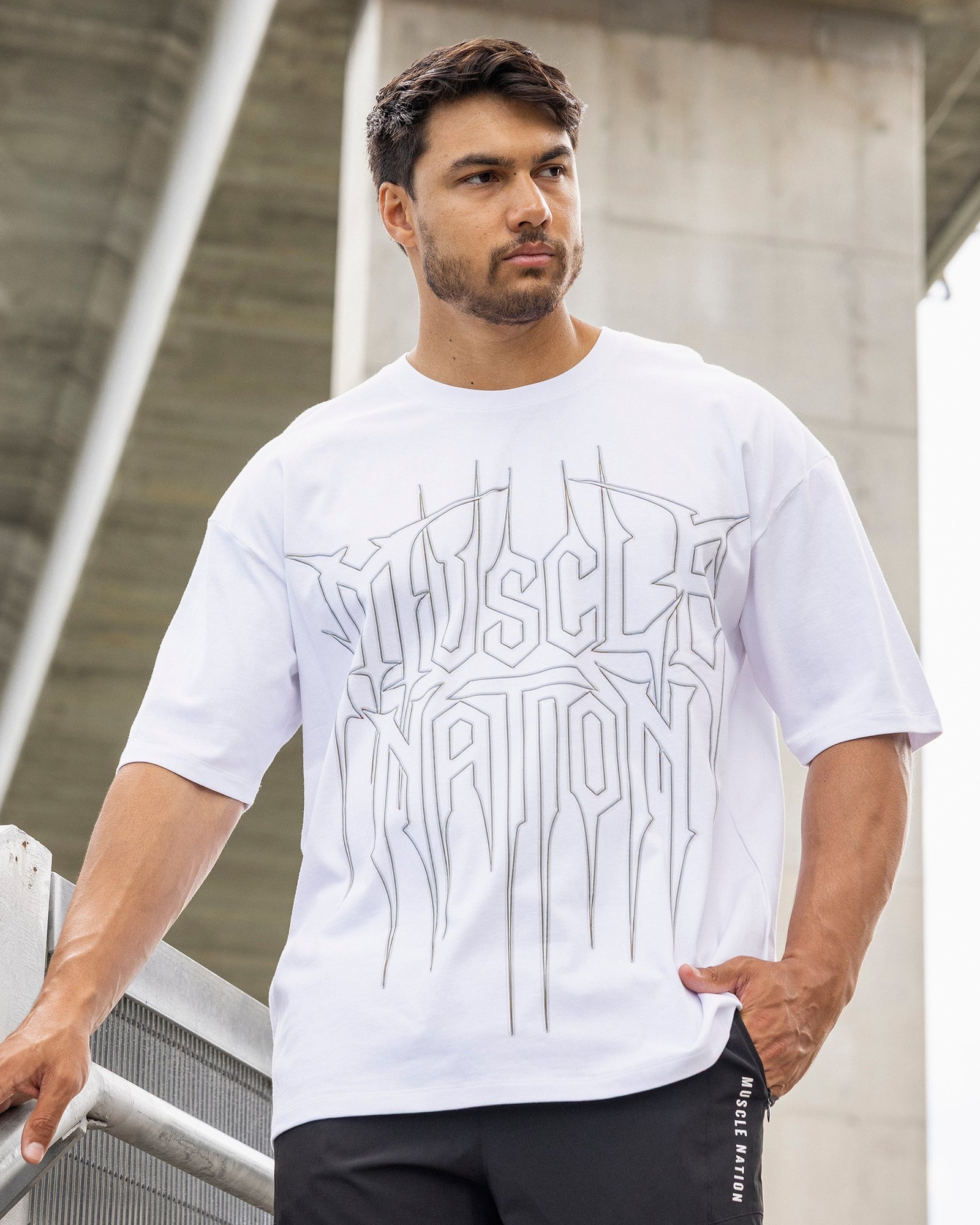 Metalcore Oversized Tee - White