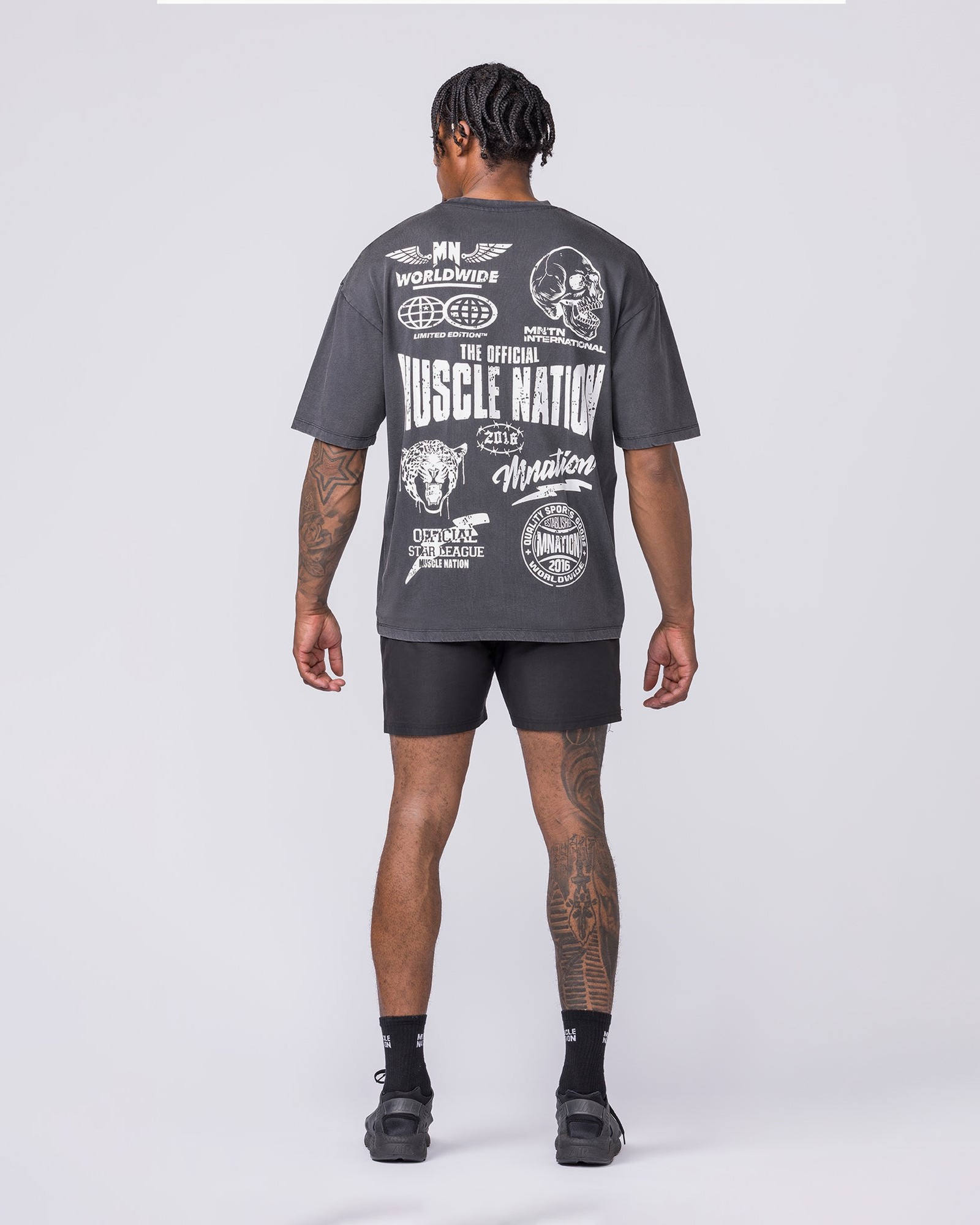 Archives Oversized Vintage Tee - Washed Black
