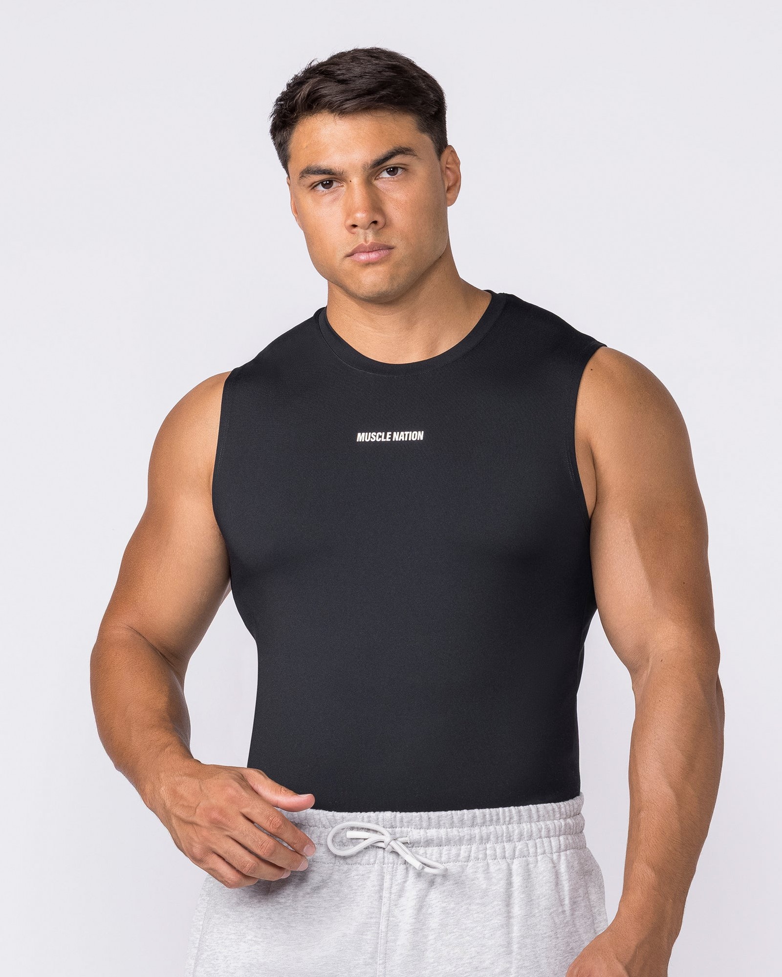 Apex Sleeveless Tee - Black
