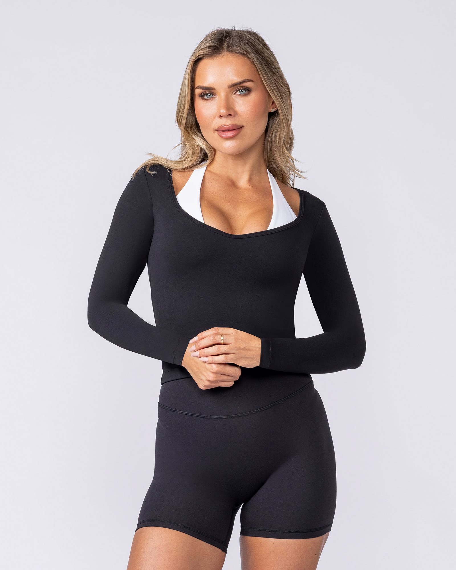 Tempo Long Sleeve Top - Black