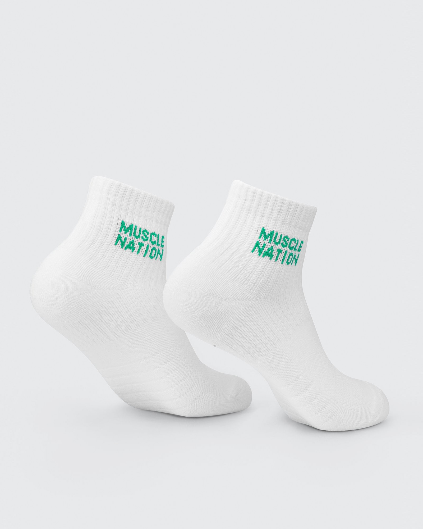 Womens 1/4 Crew Sock (2x Pack) - Clover/ Hollywood pink