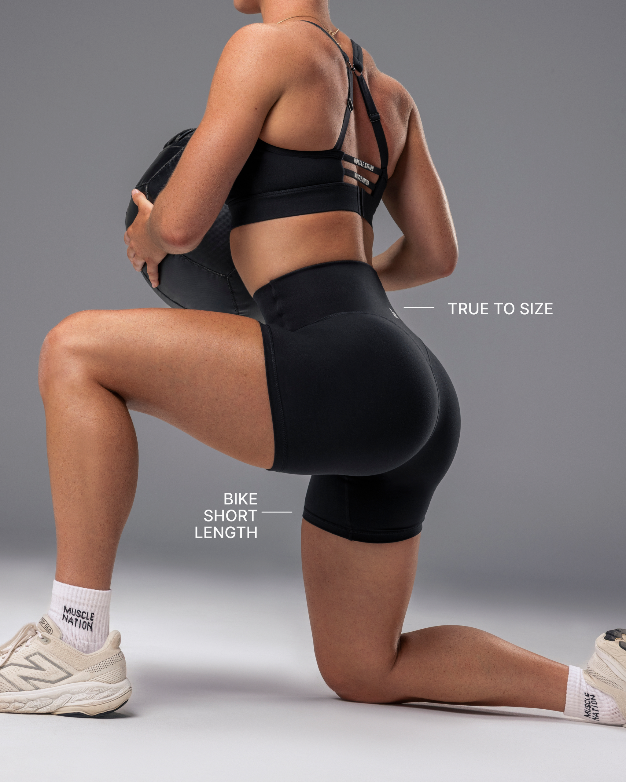 Unrivalled Bare Bike Shorts - Black