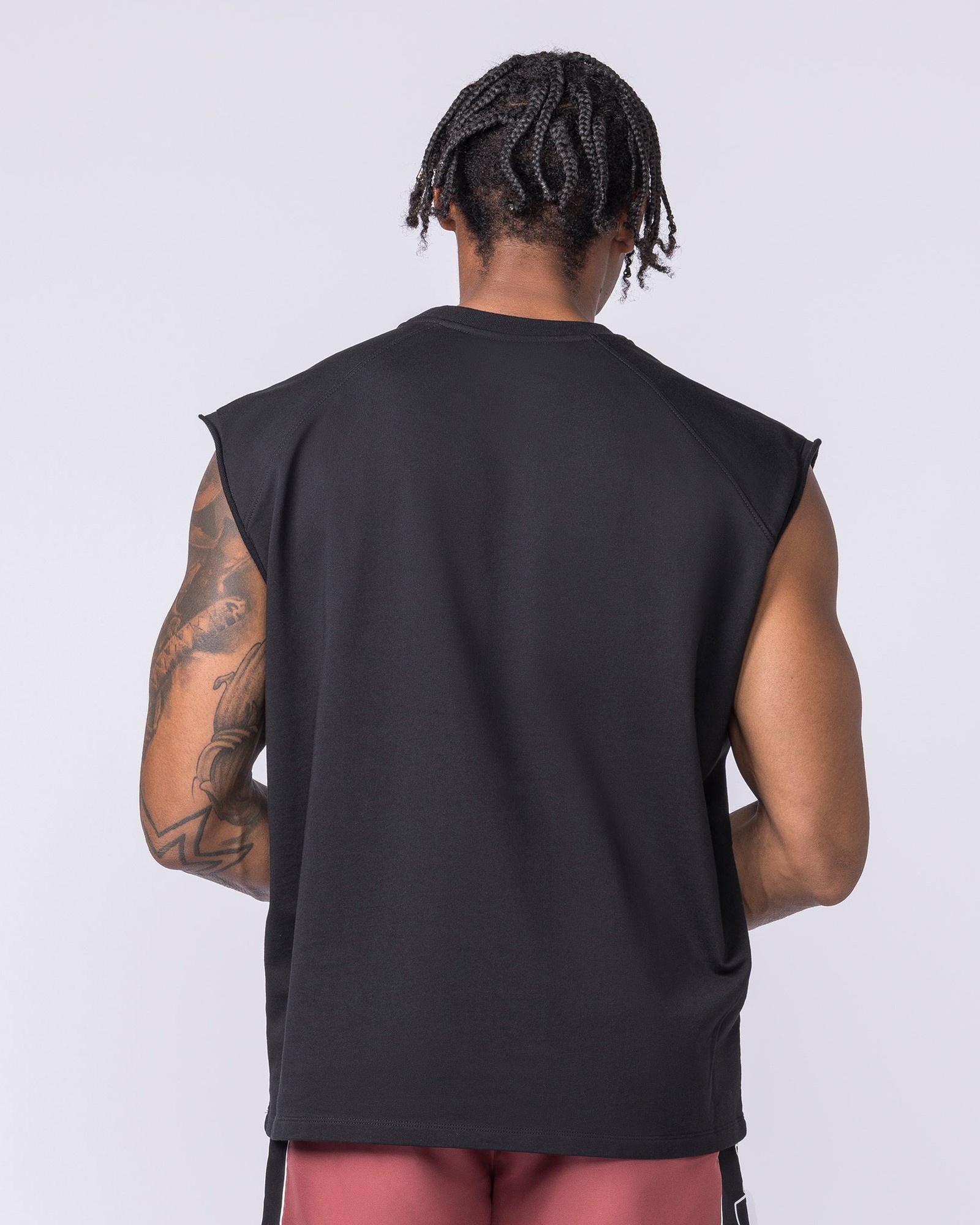 Off Duty Boxy Muscle Tank - Black