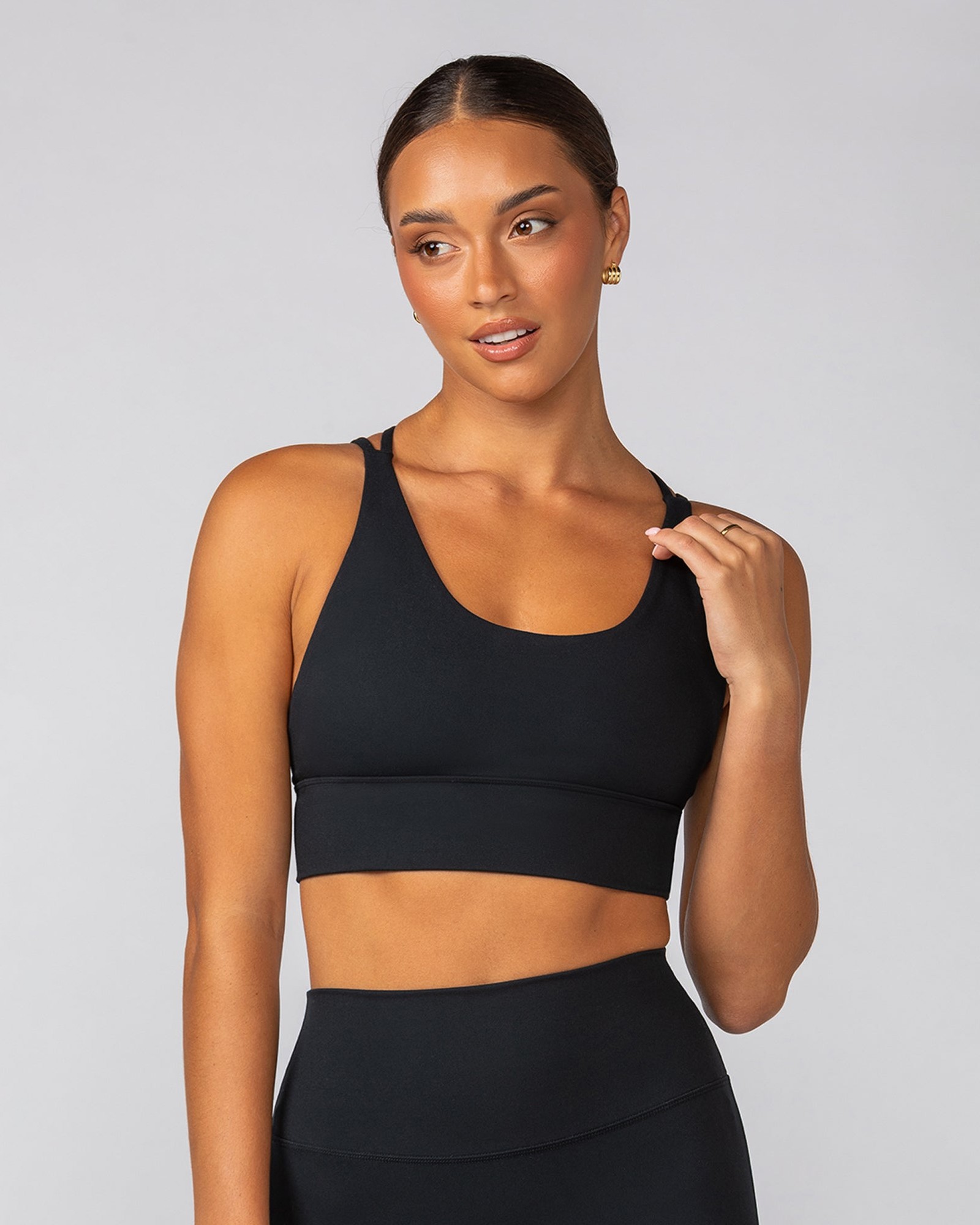 Dash Longline Bra - Black