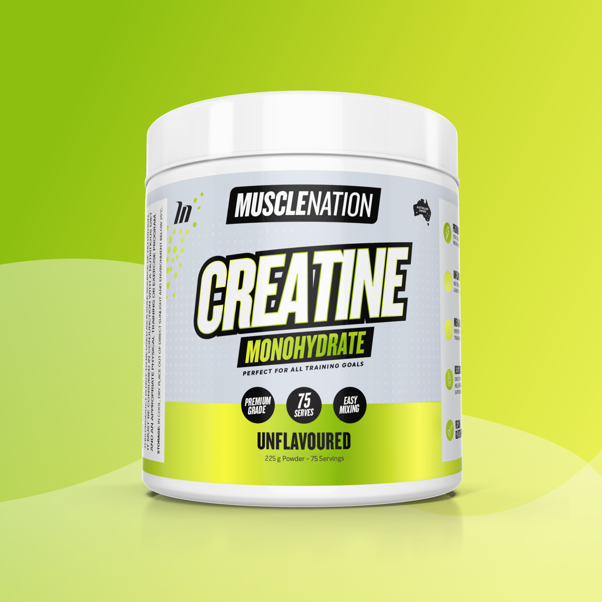 CREATINE MONOHYDRATE - Unflavoured - 75 serves