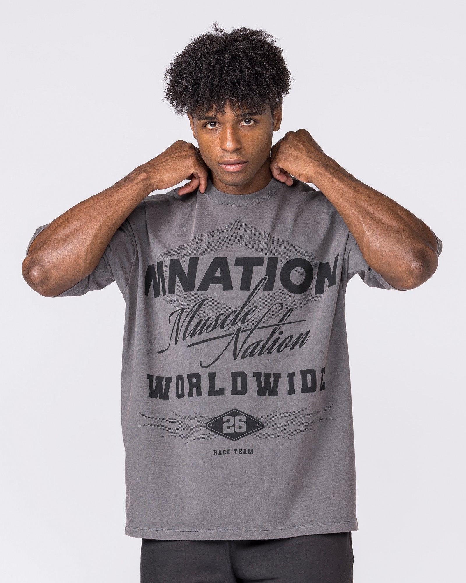 Racing Oversized Vintage Tee - Washed Tornado