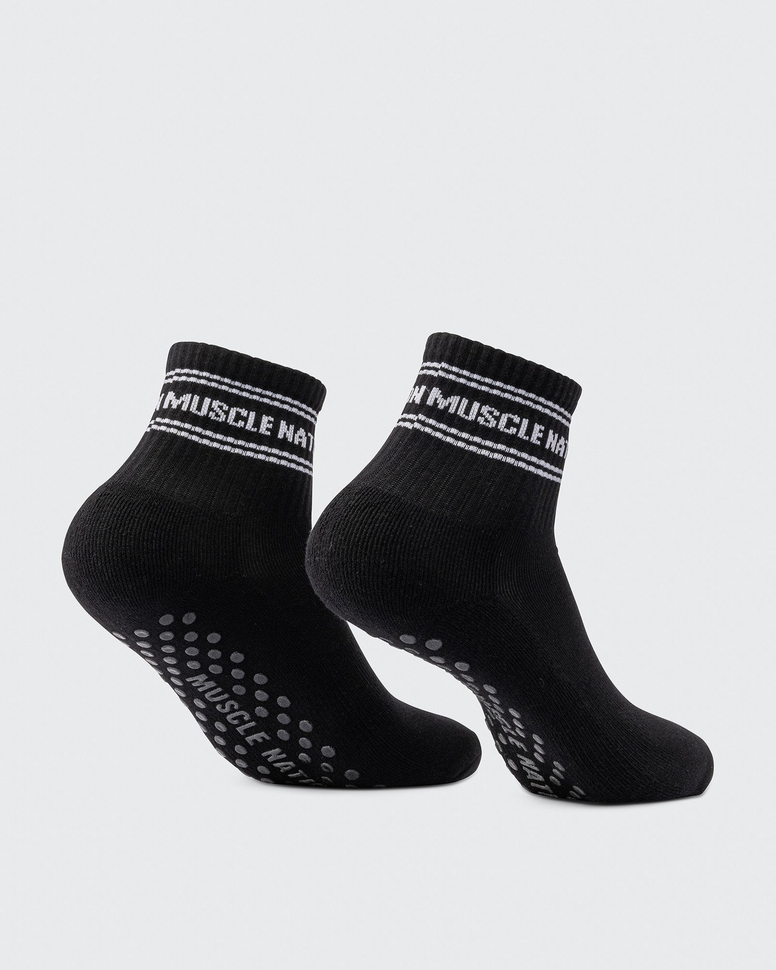 1/4 Crew Grip Sock - 1Pack - Black