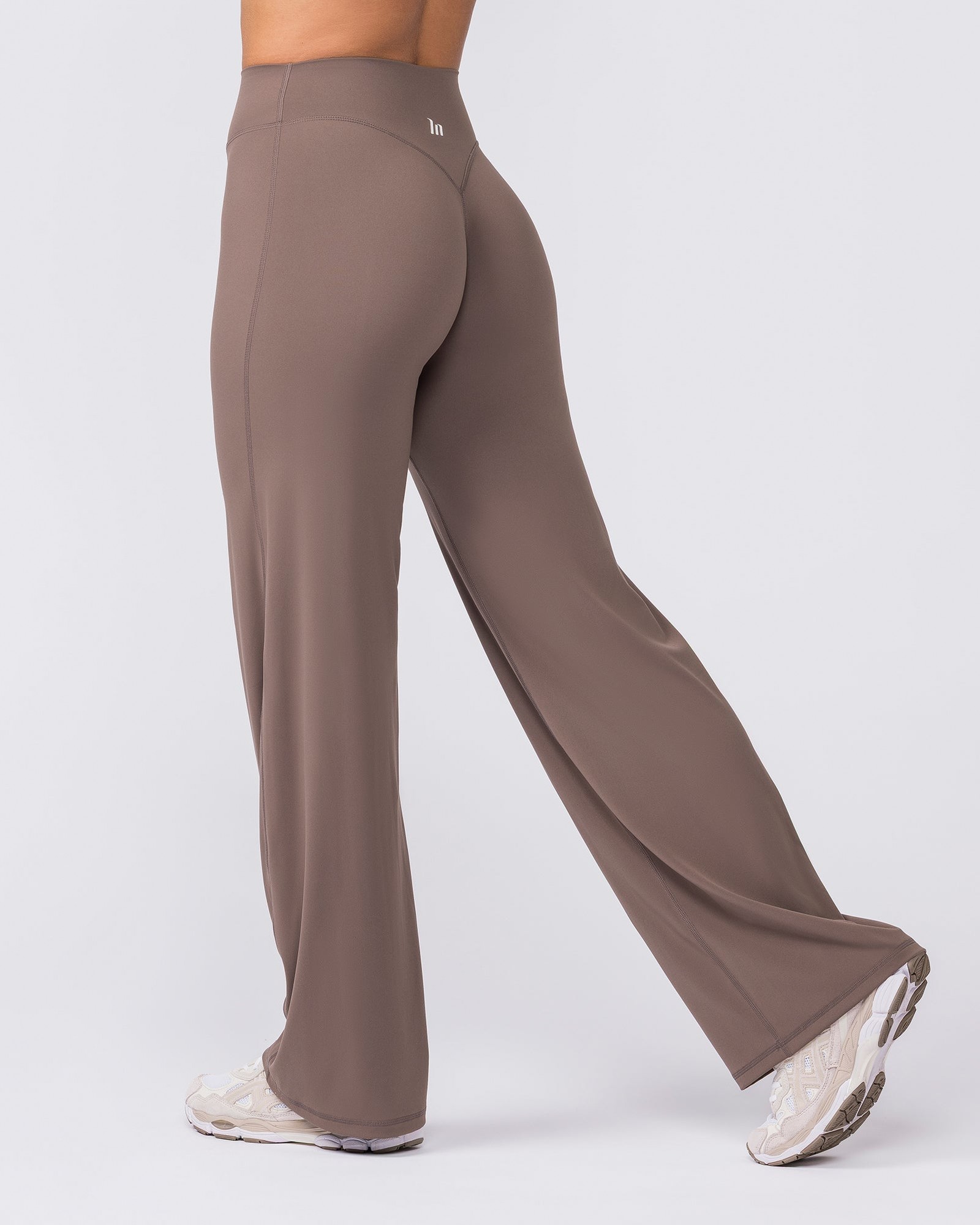 Aura Straight Leg Leggings Regular - Taupe