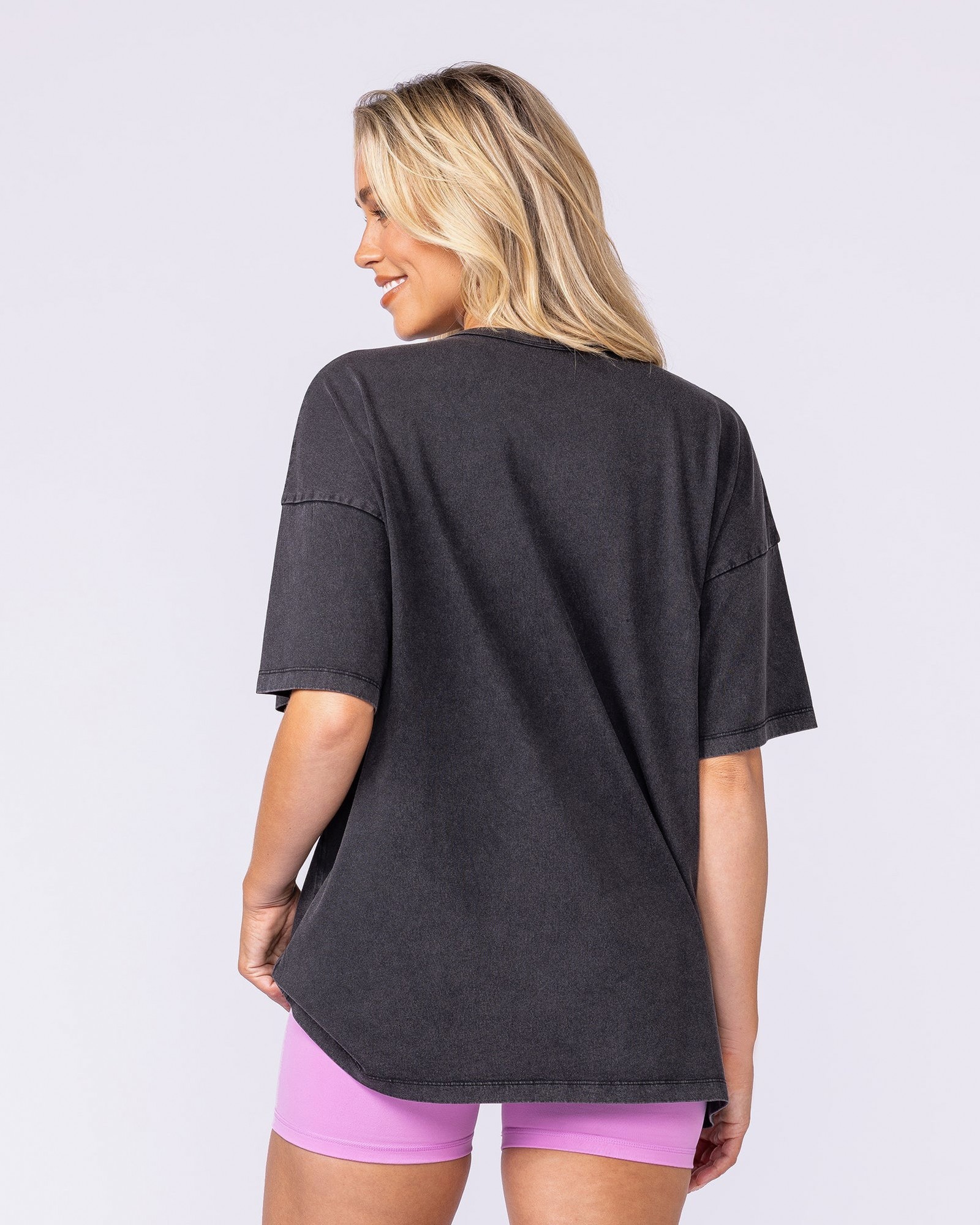 Panther Oversized Vintage Tee - Washed Black