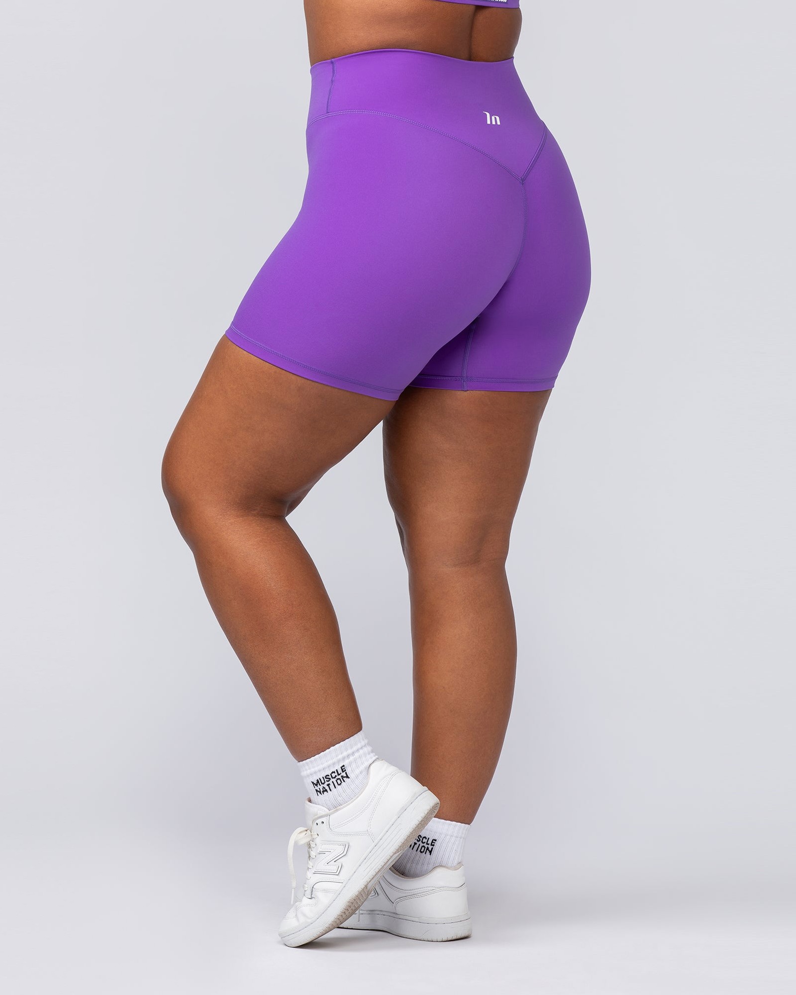 Liberty High Rise Bike Shorts - Viola