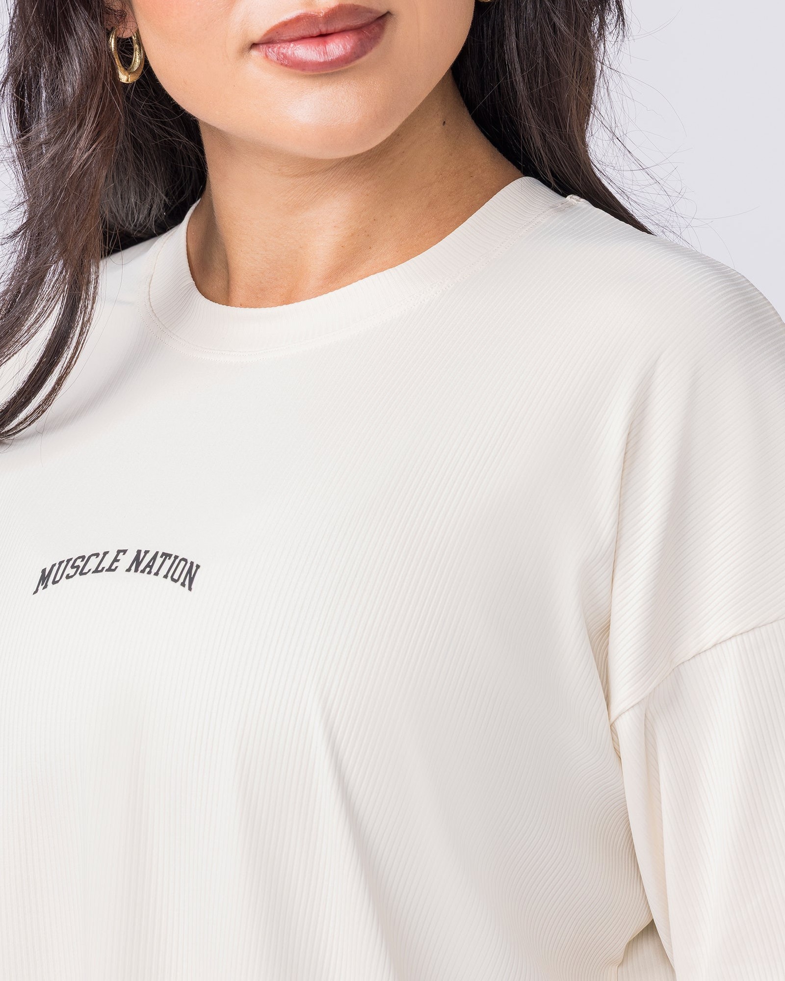 Relaxed Rib Training Tee - Dew