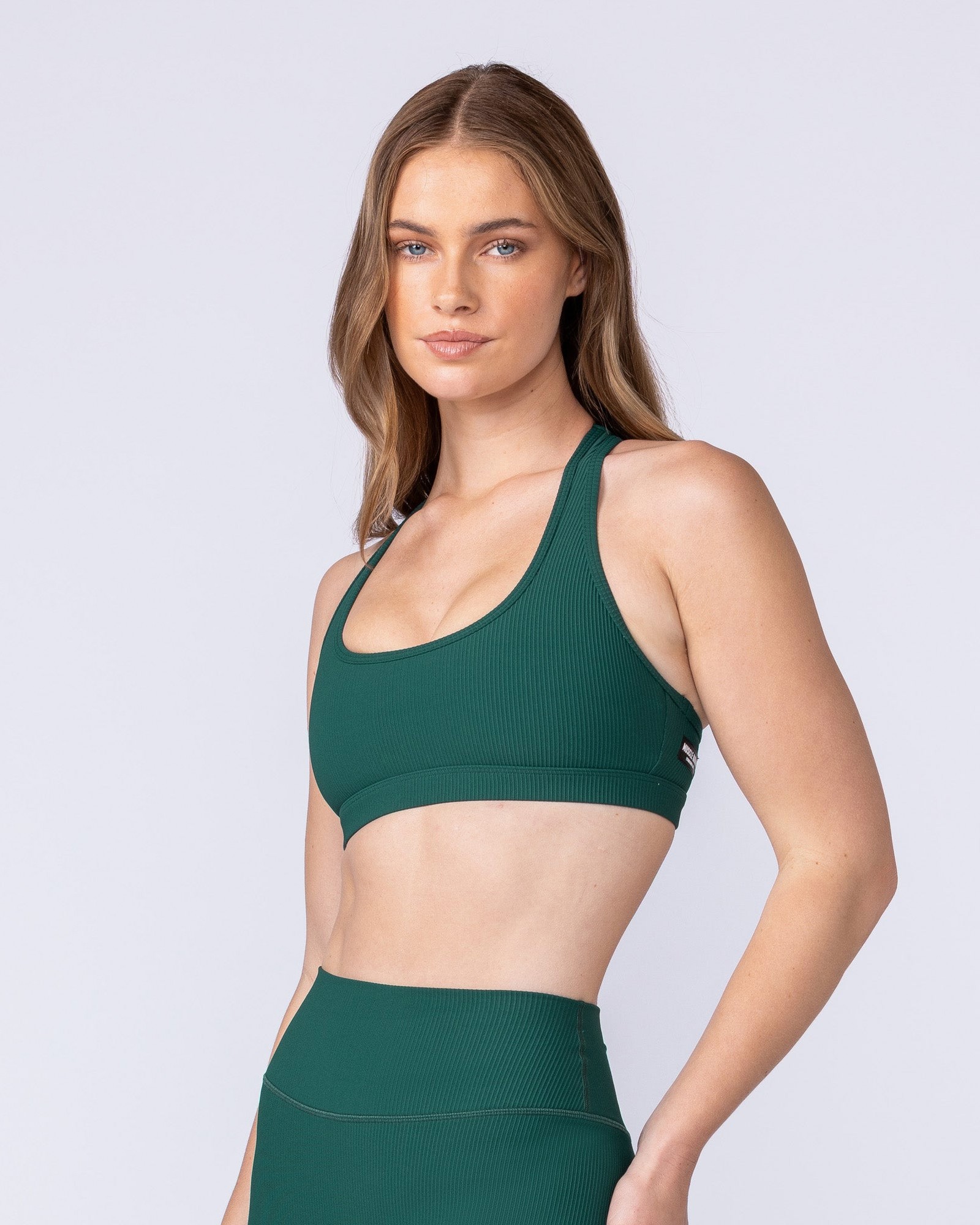 Drew Rib Bra - Evergreen