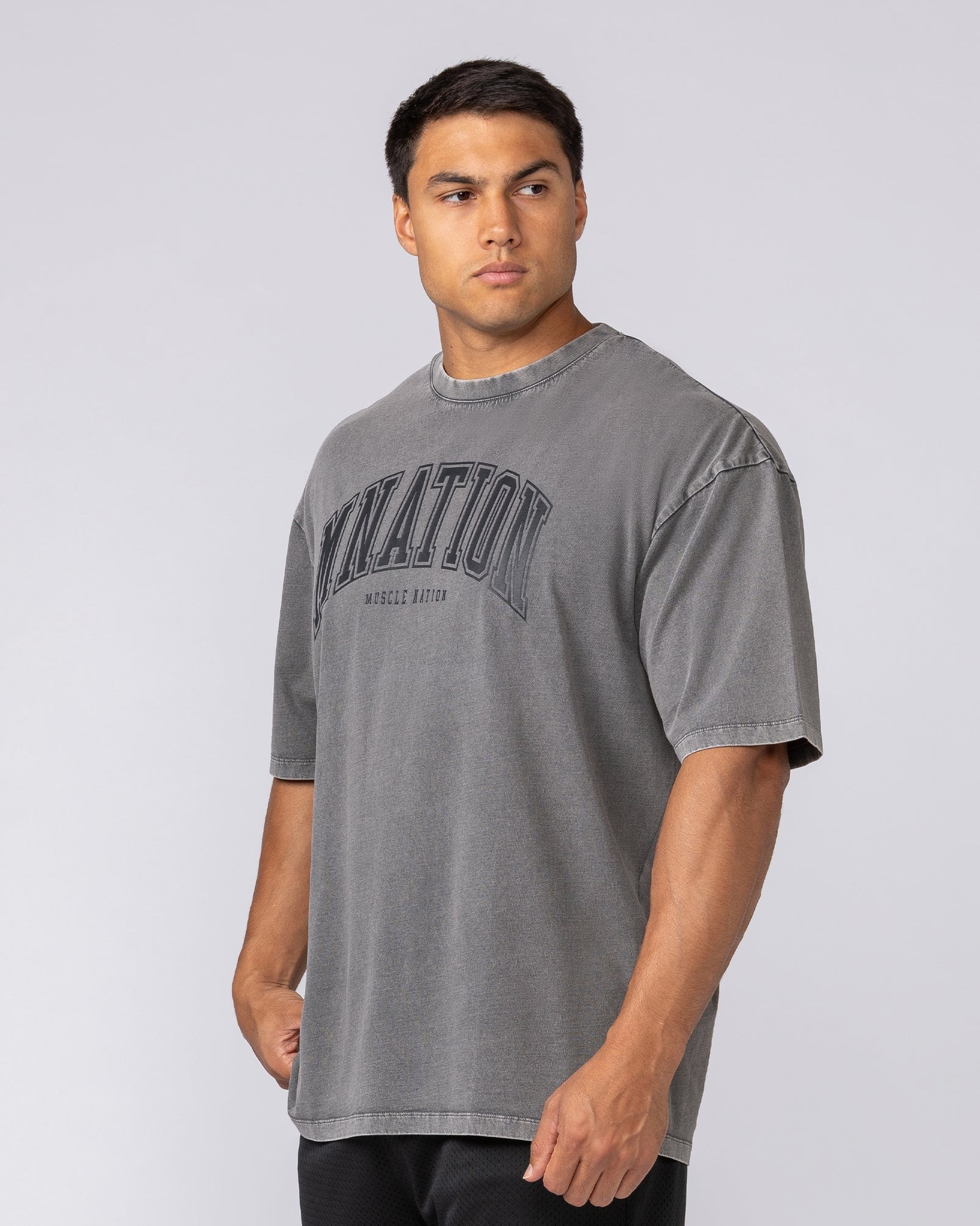 Varsity Training Oversized Vintage Tee - Washed Tornado