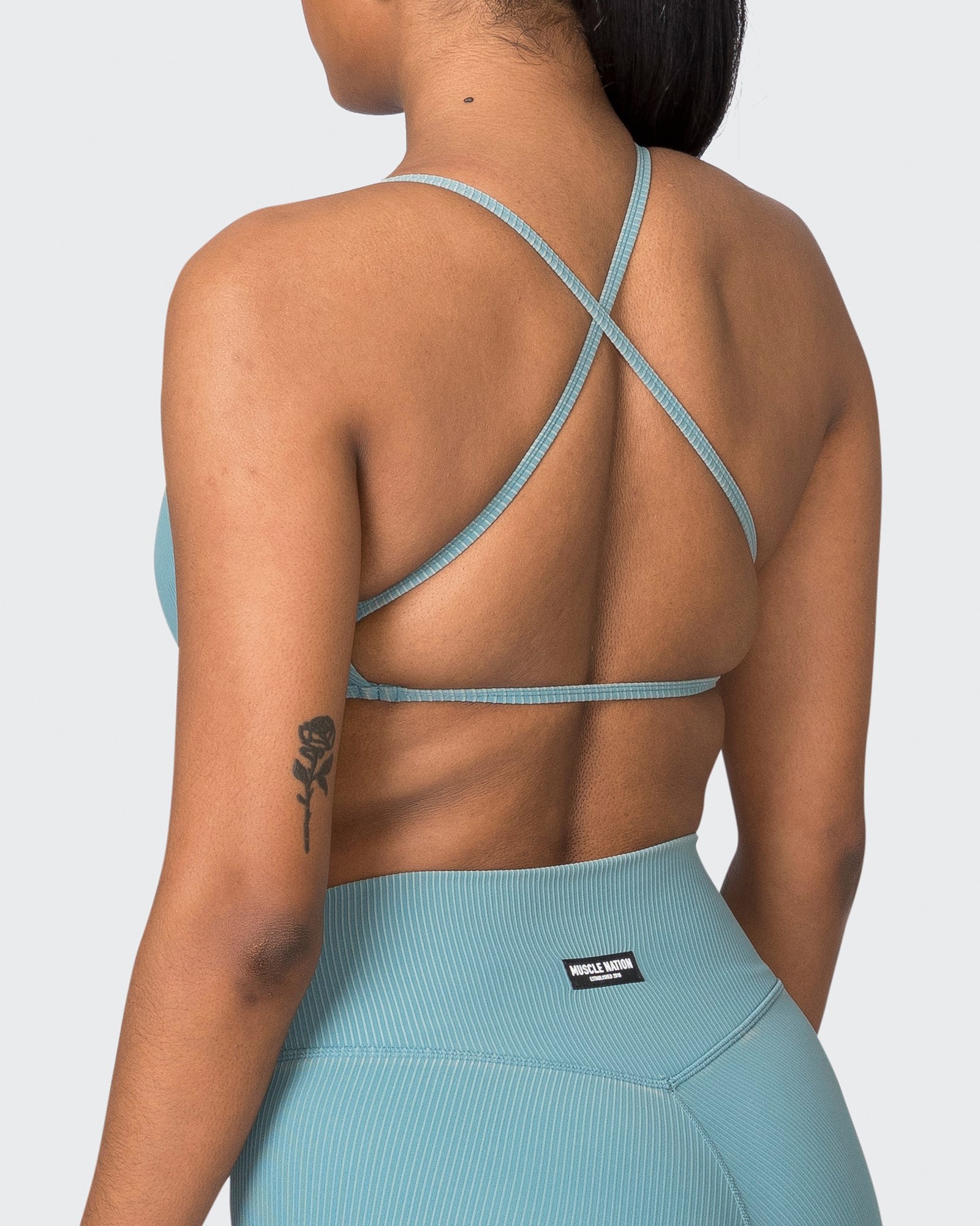 Essence Vintage Rib Bralette - Washed Harbour