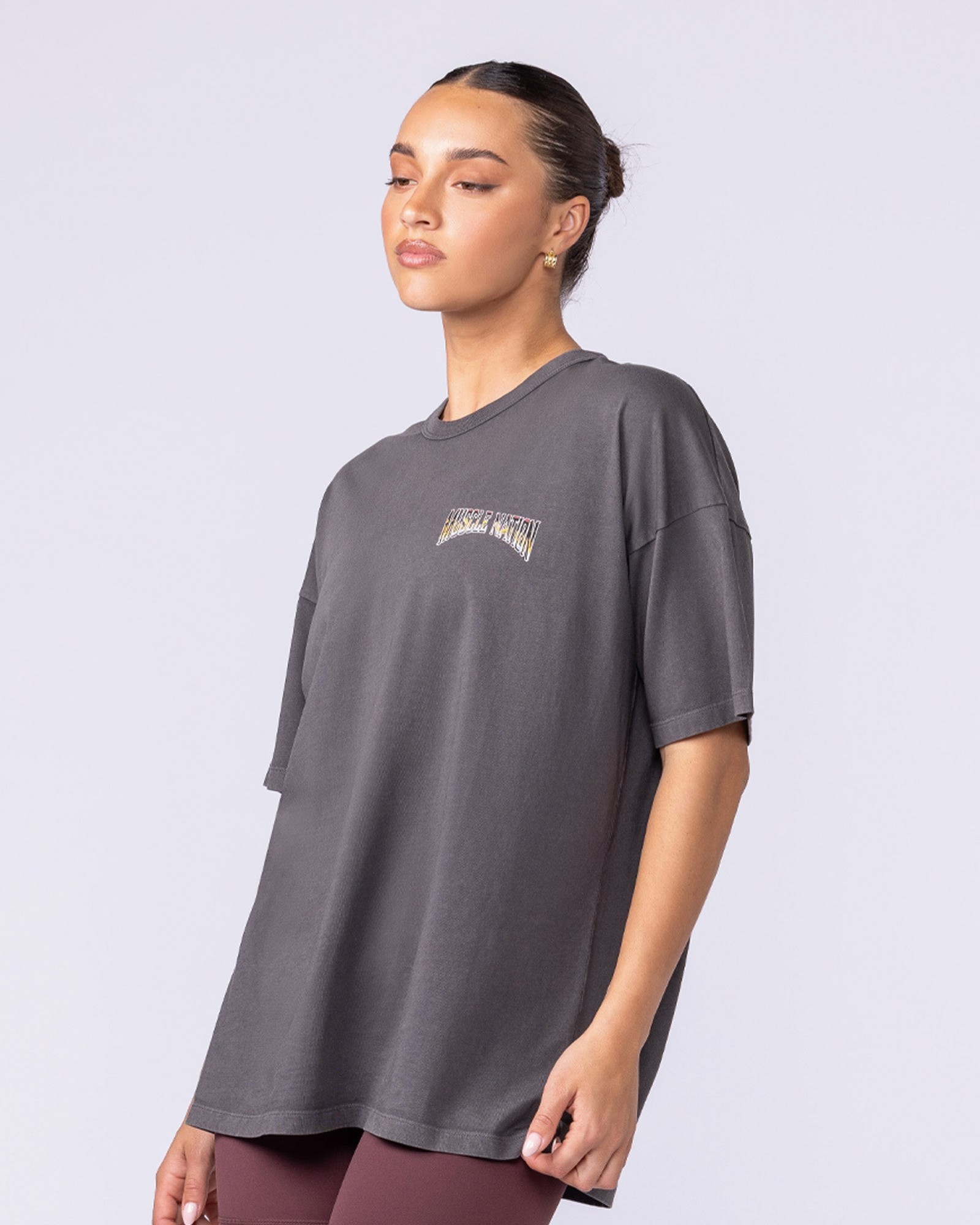 World Tour Oversized Vintage Tee - Washed Tornado