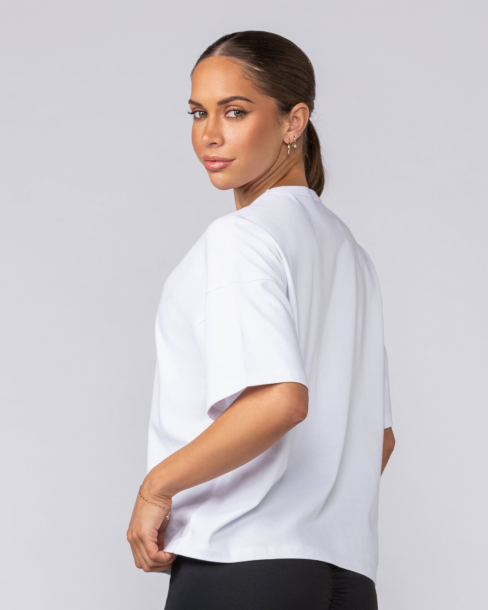 Boxy Fit Tee - White