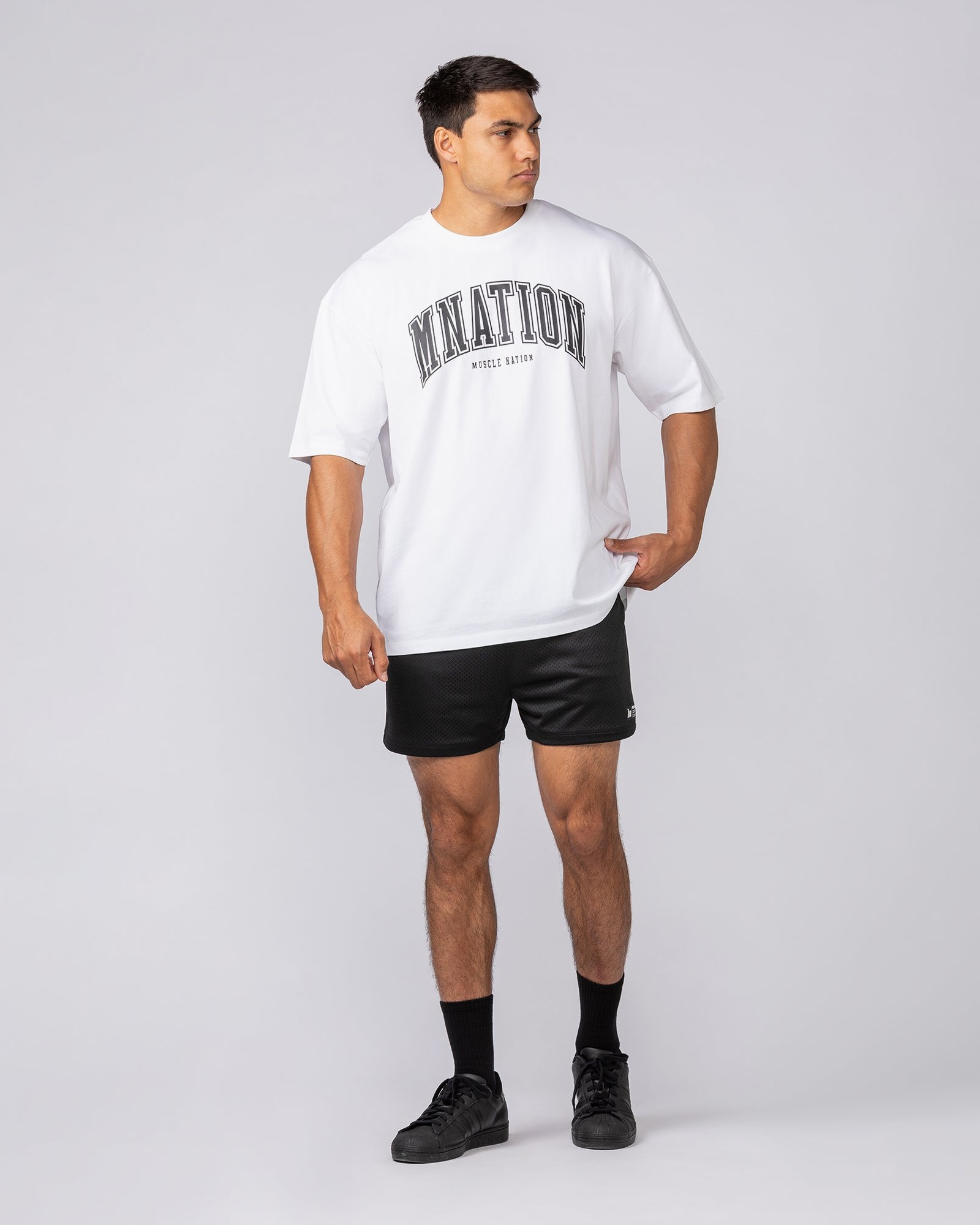 Varsity Training Oversized Tee - White
