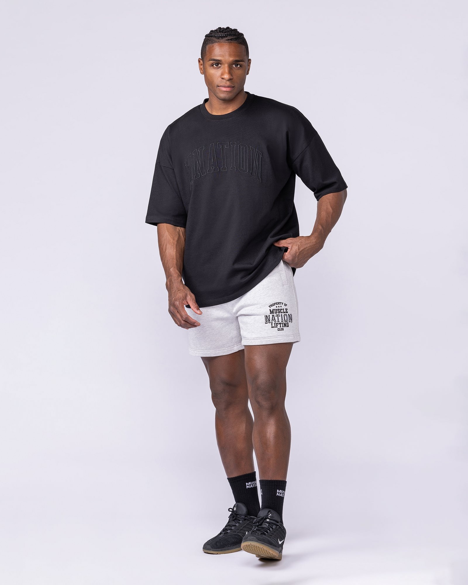 Archives Sweat 5" Shorts - Snow Grey Marl