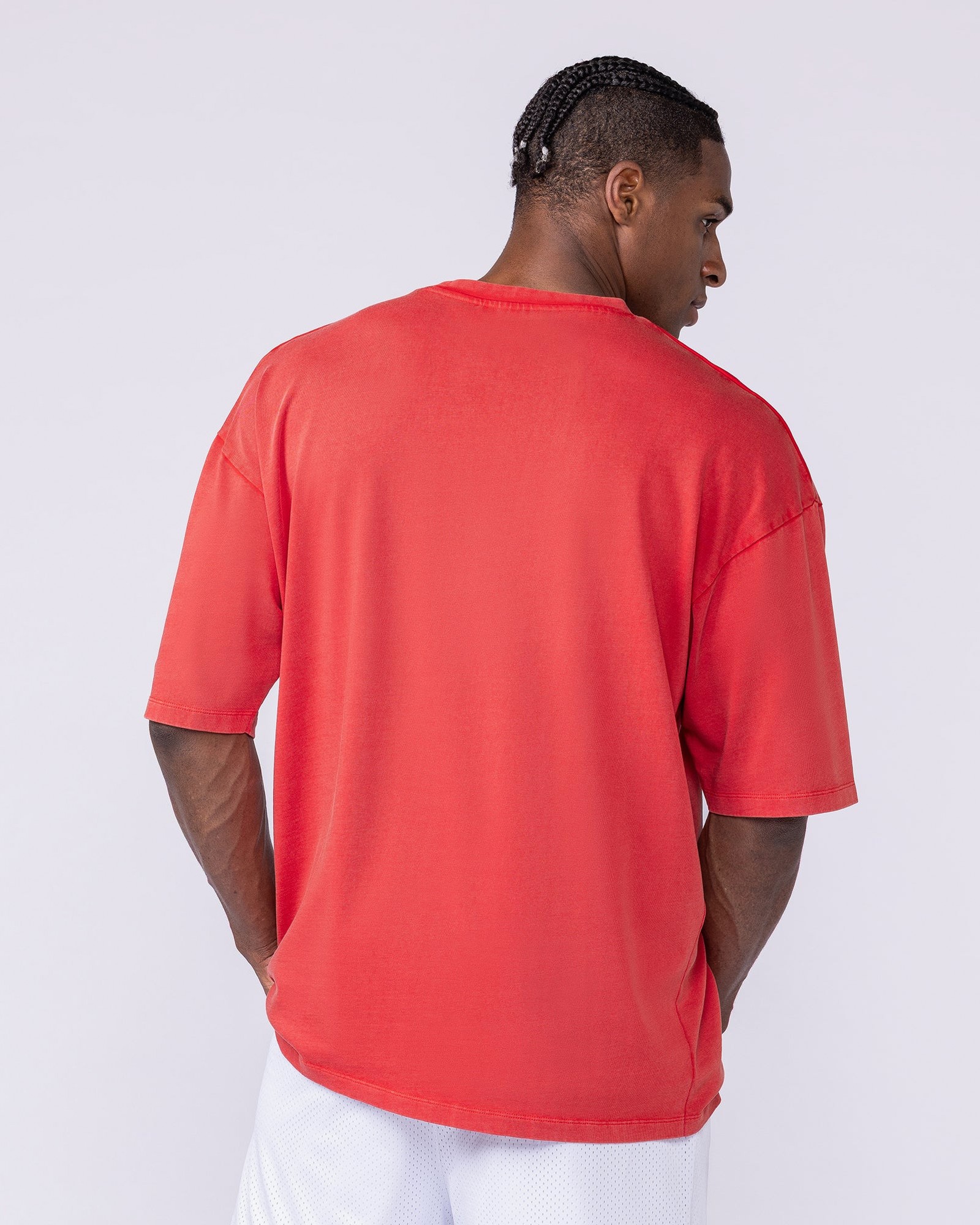 Worldwide Oversized Vintage Tee - Washed Red