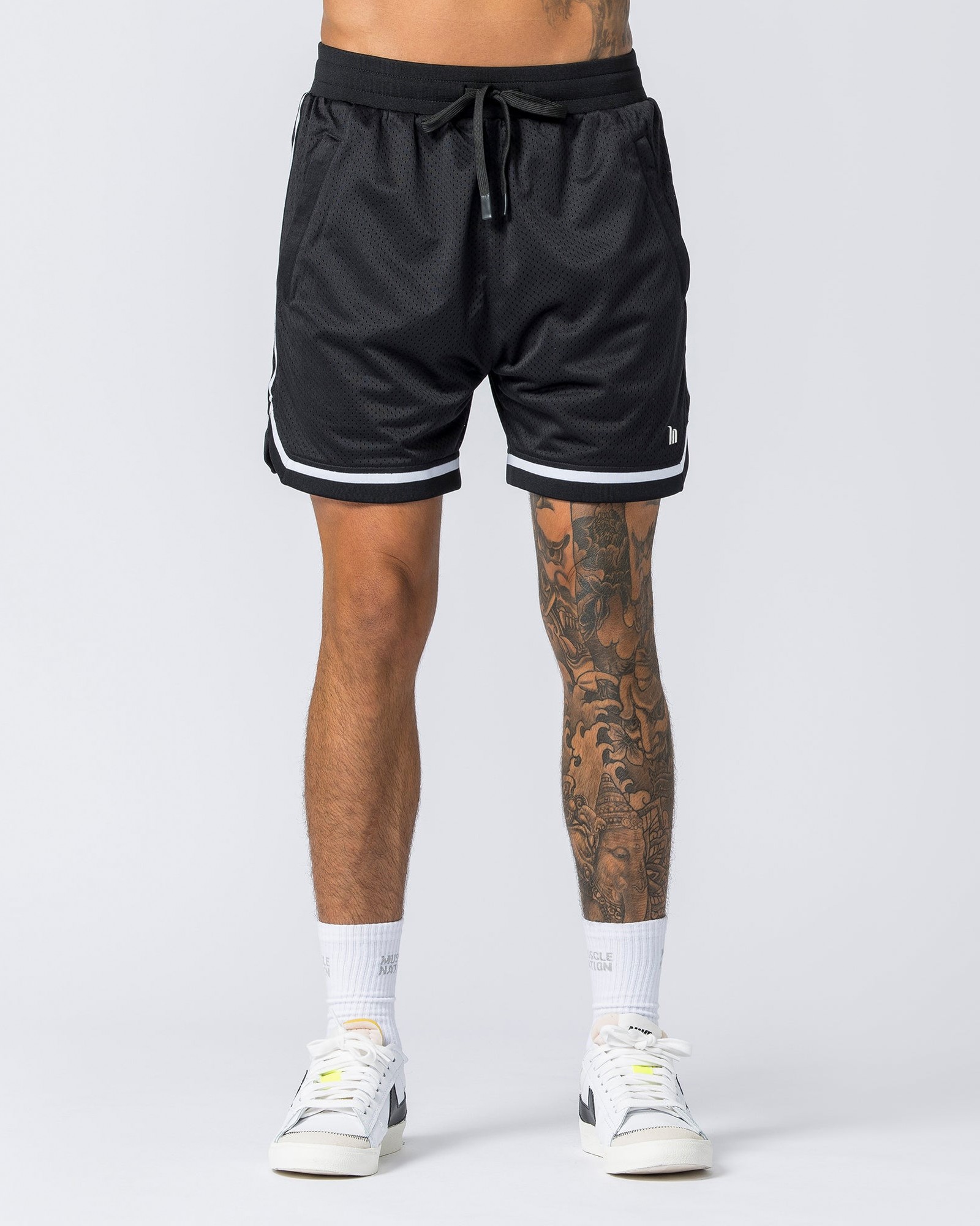 Mens 5" Basketball Shorts - Black