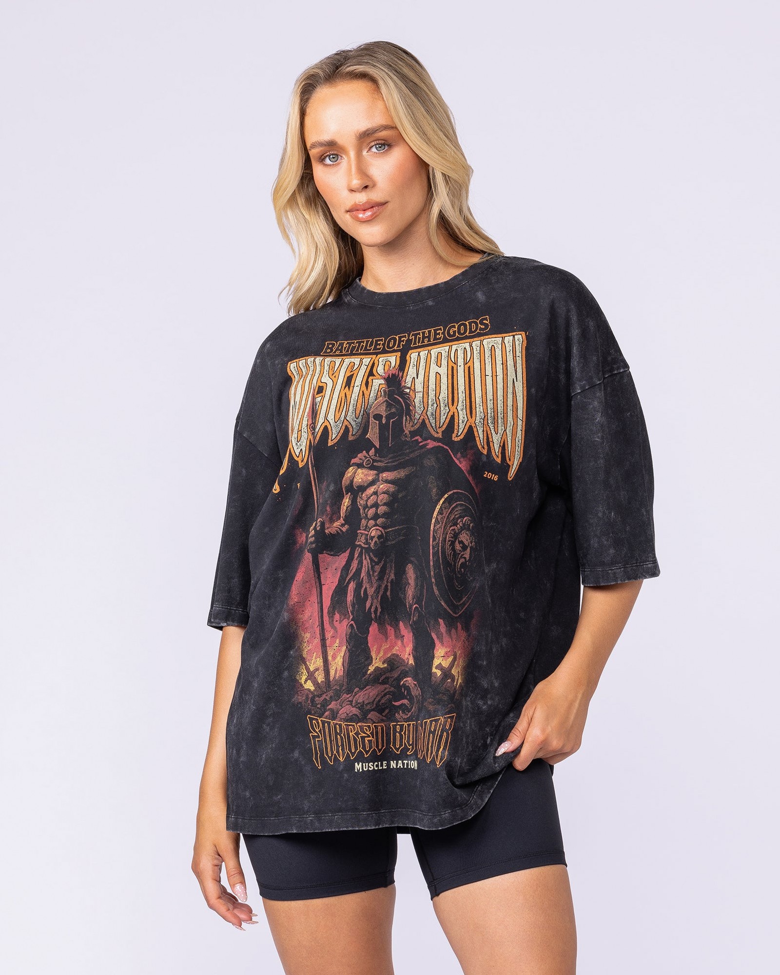 Immortal Oversized Vintage Tee - Washed Black
