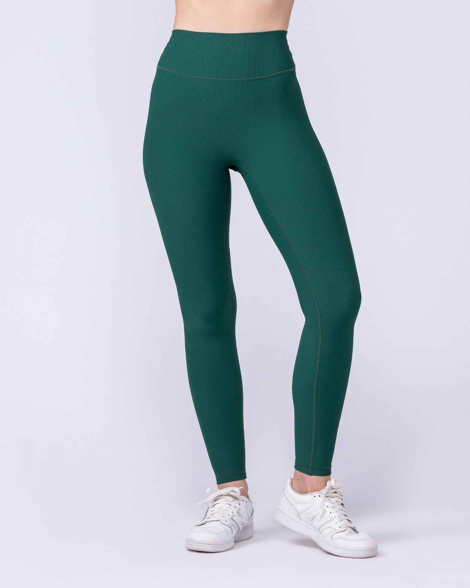 Zero Rise Rib Ankle Length Leggings - Evergreen