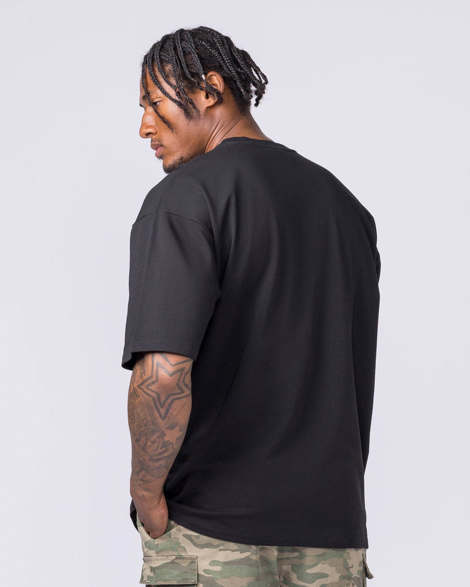 MN Loopback Oversized Tee - Black