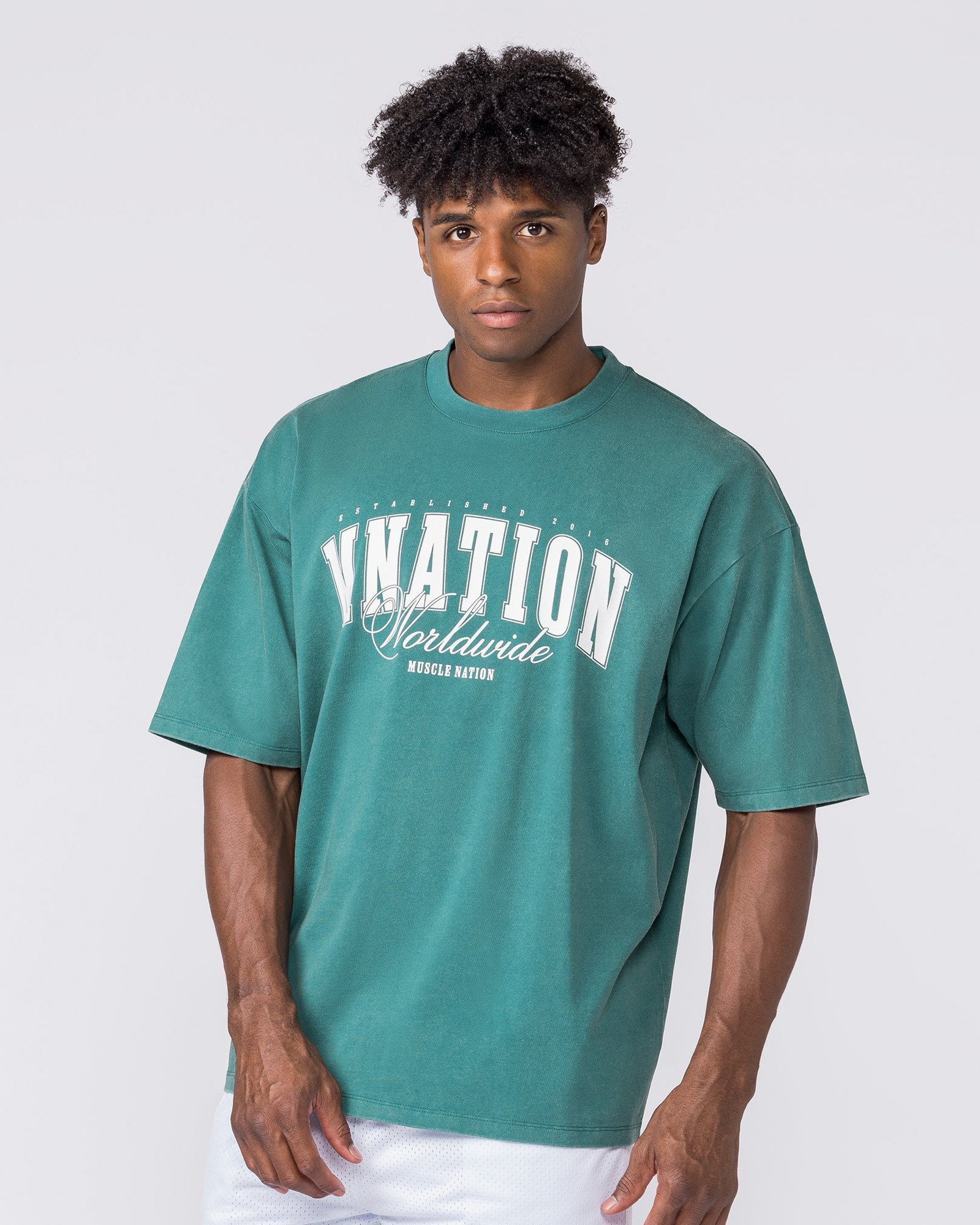 Worldclass Oversized Tee - Washed Leaf