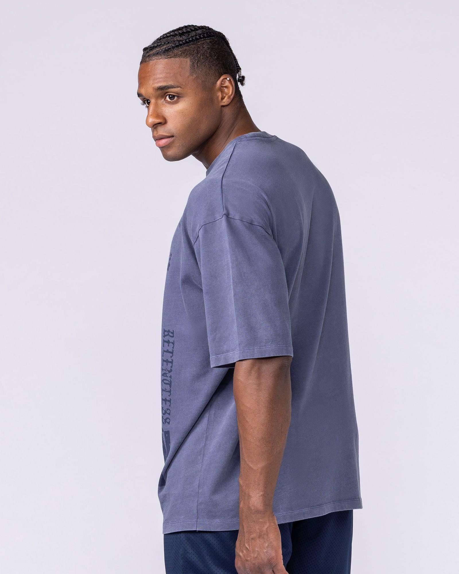 Doberman Oversized Vintage Tee - Washed Atlantis