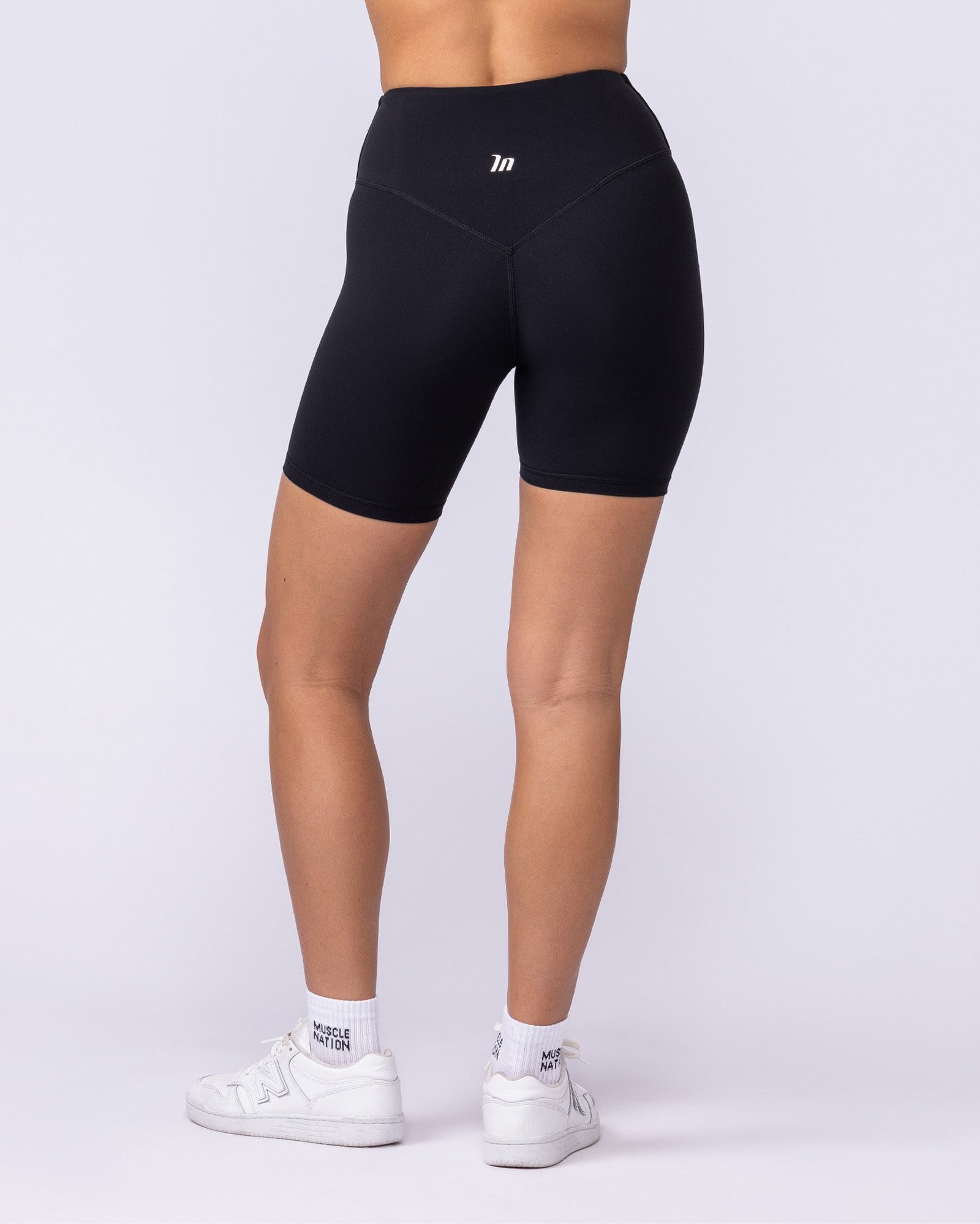 Aura Back Pocket Bike Shorts - Black