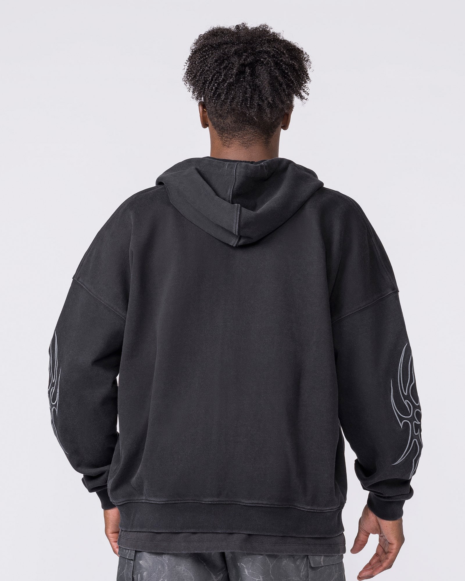 Breakout Vintage Zip Hoodie - Washed Black