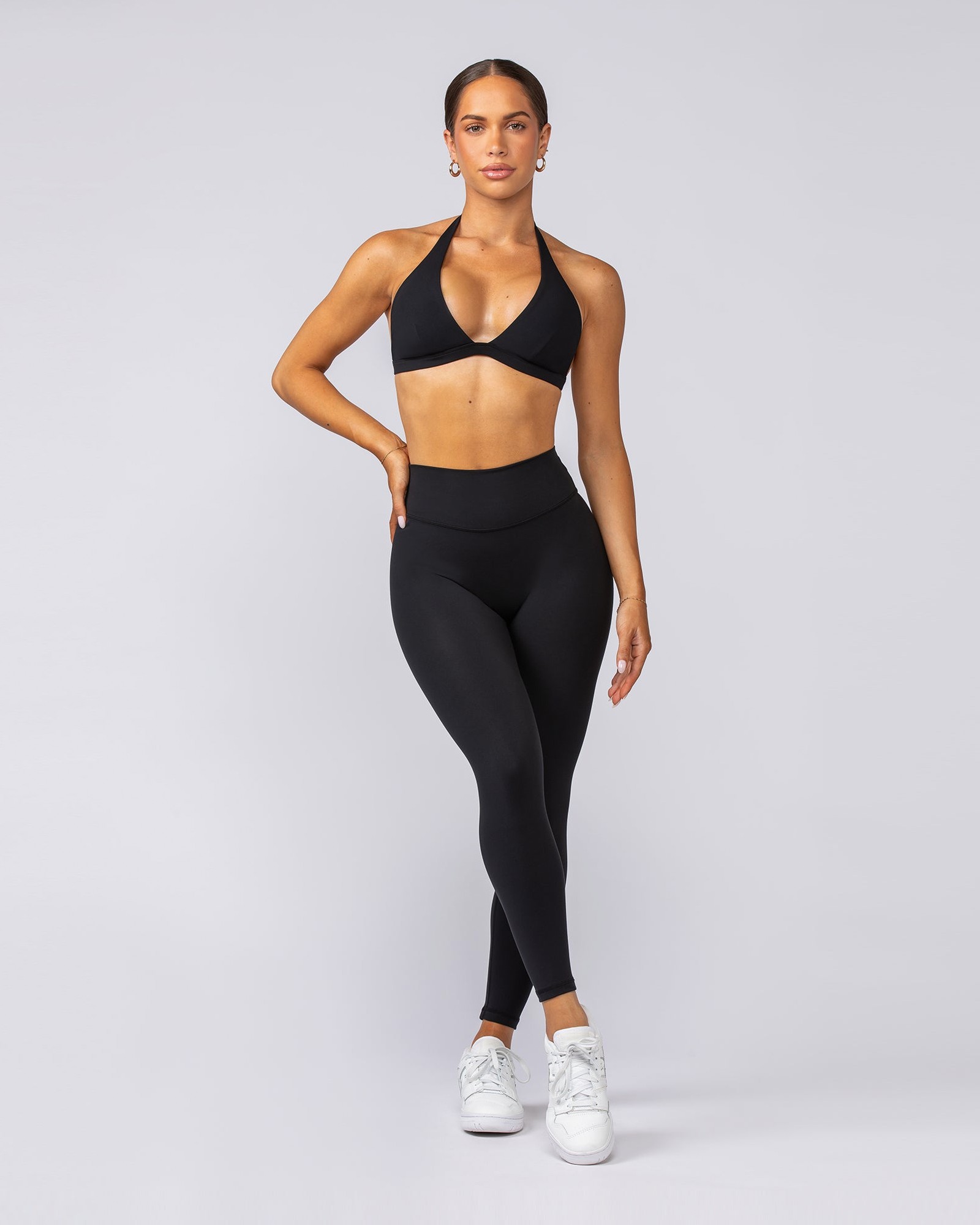 Liberty High Rise Ankle Length Leggings - Black