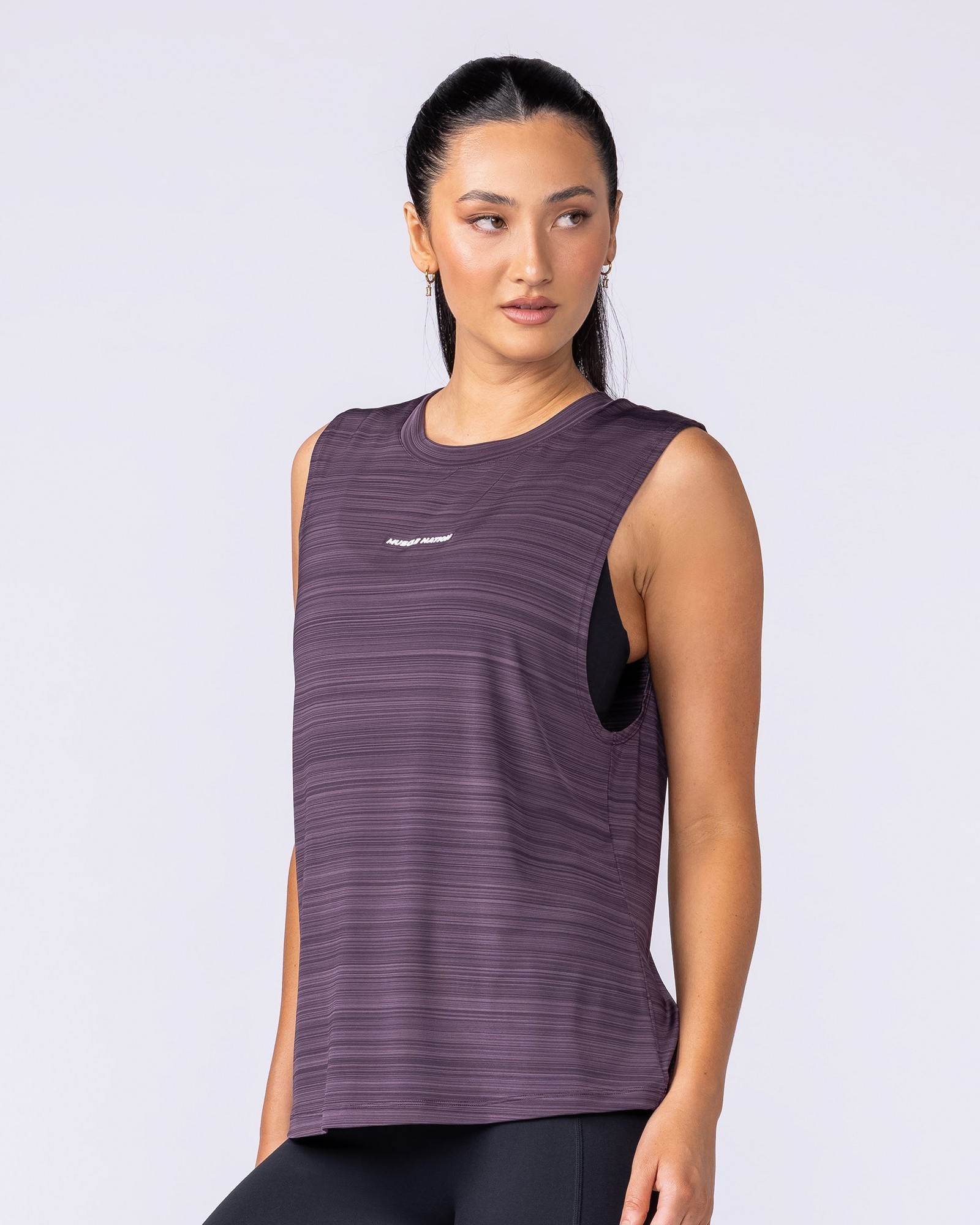 Active Drop Arm Training Tank - Midnight Plum
