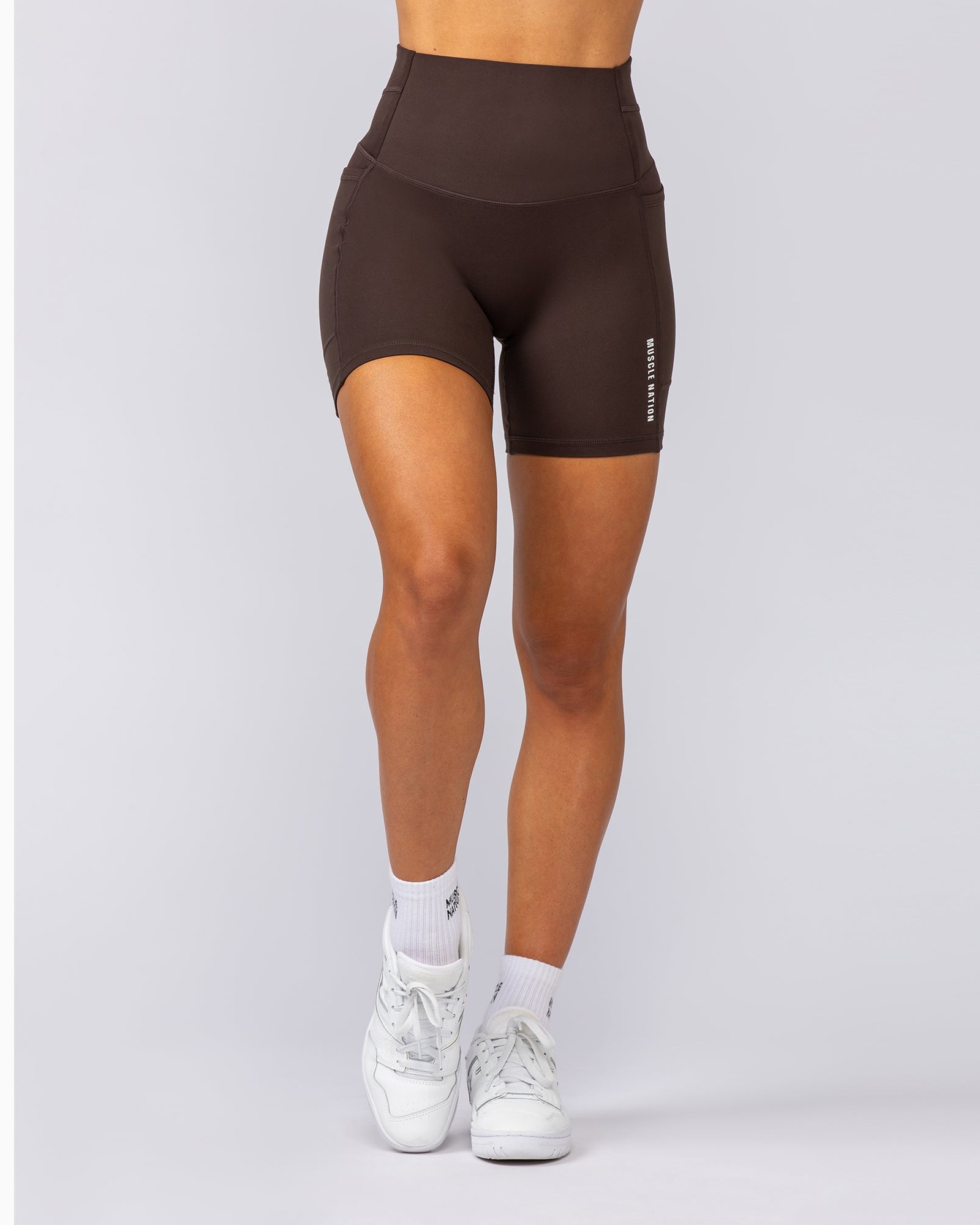 Unrivalled Everyday Pocket Bike Shorts - Cocoa