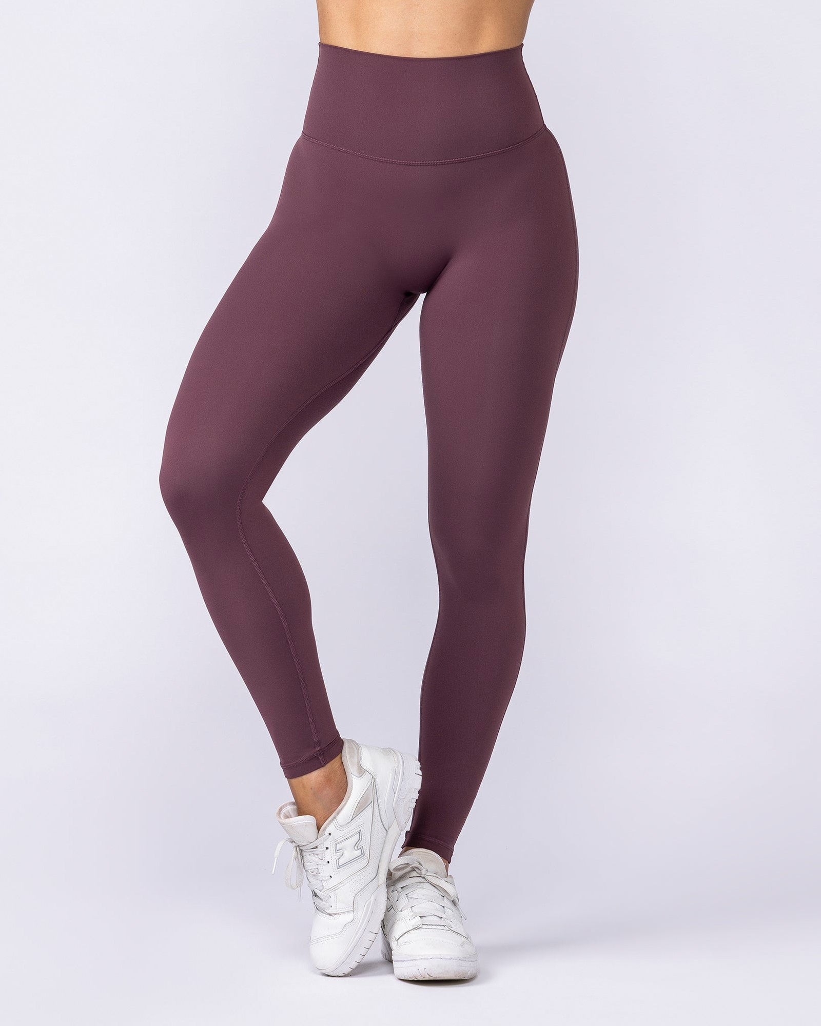 Aura Peachy High Invisible Scrunch Ankle Leggings - Dark Cherry