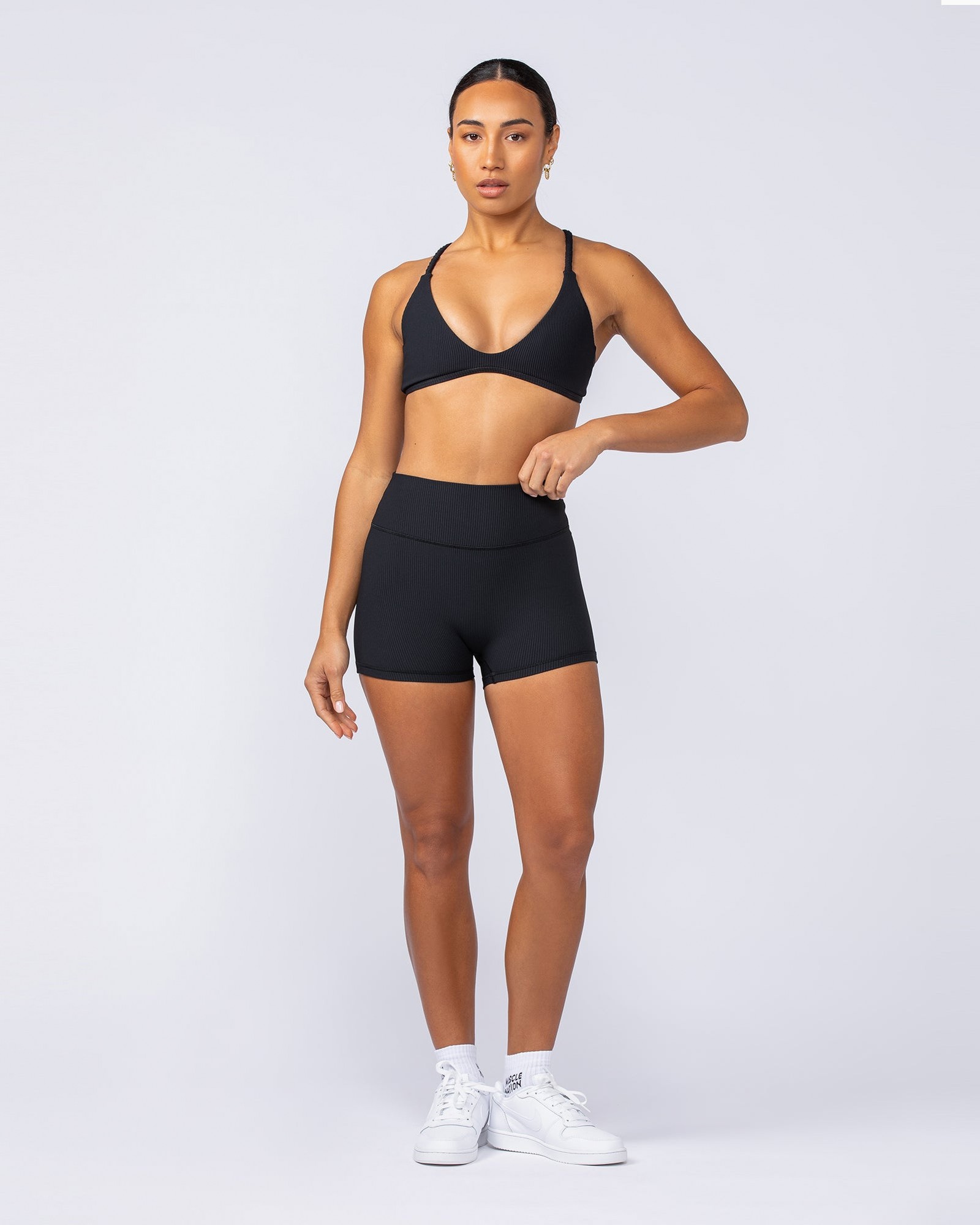 Breeze Rib Bralette - Black