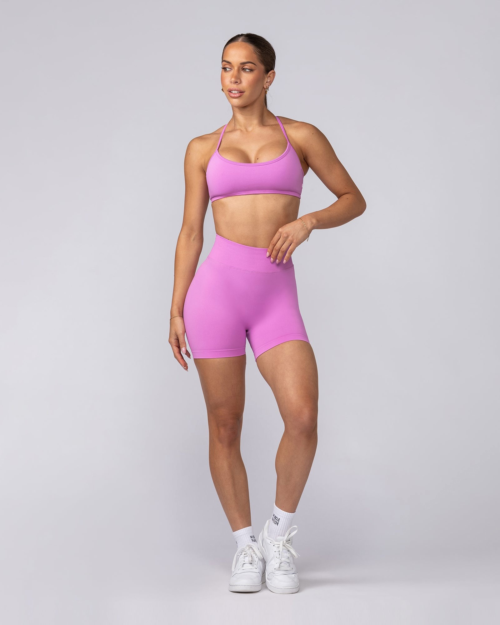 Sculpt Seamless Midway Shorts - Peony