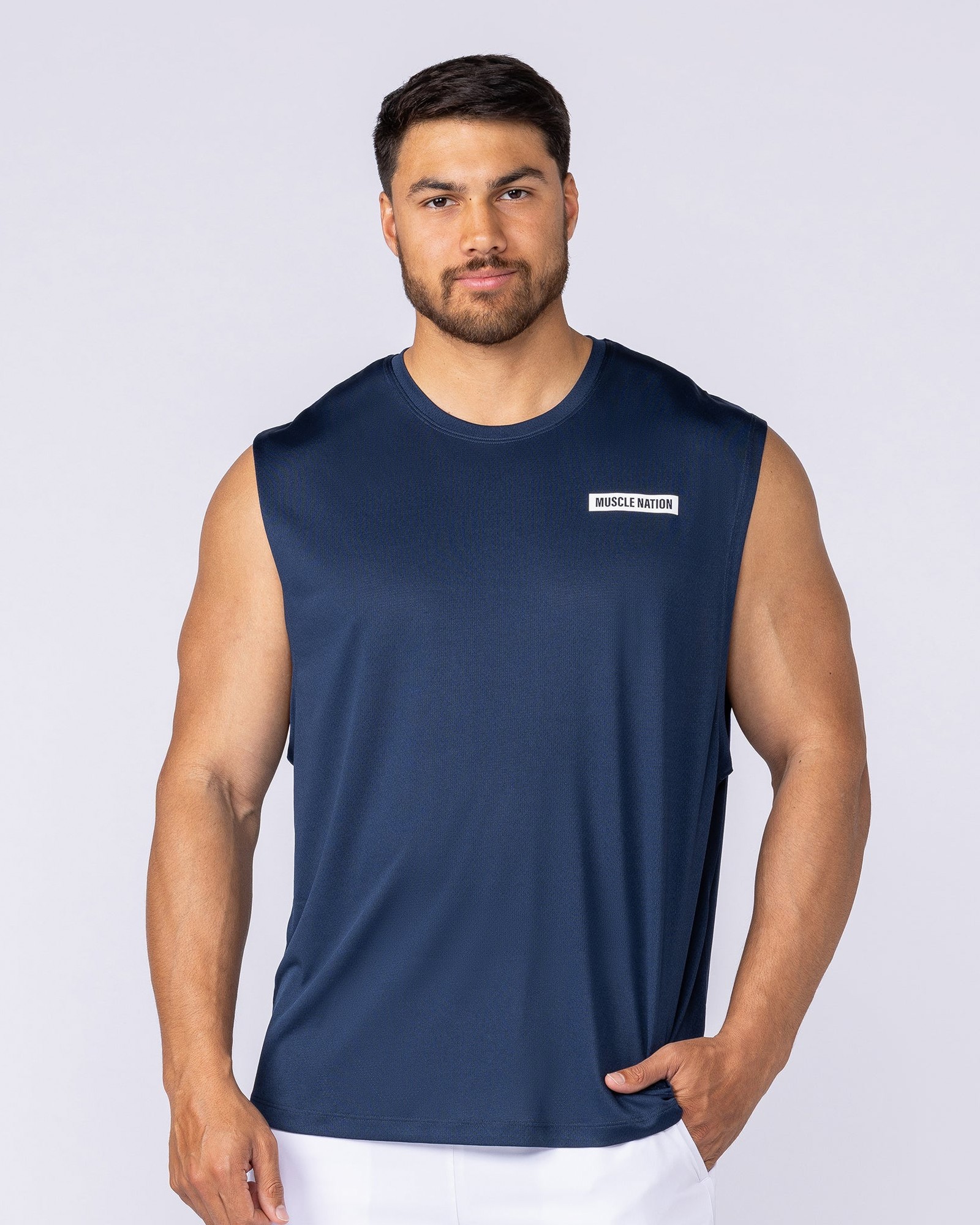Relaxed Active Tank - Navy