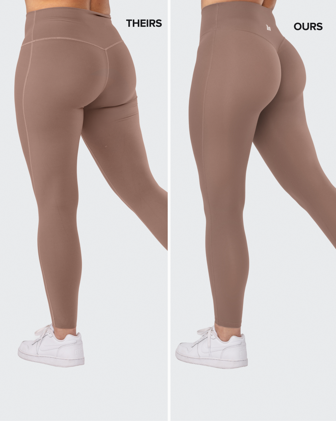 Aura Peachy Invisible Scrunch Ankle Leggings - Cookie