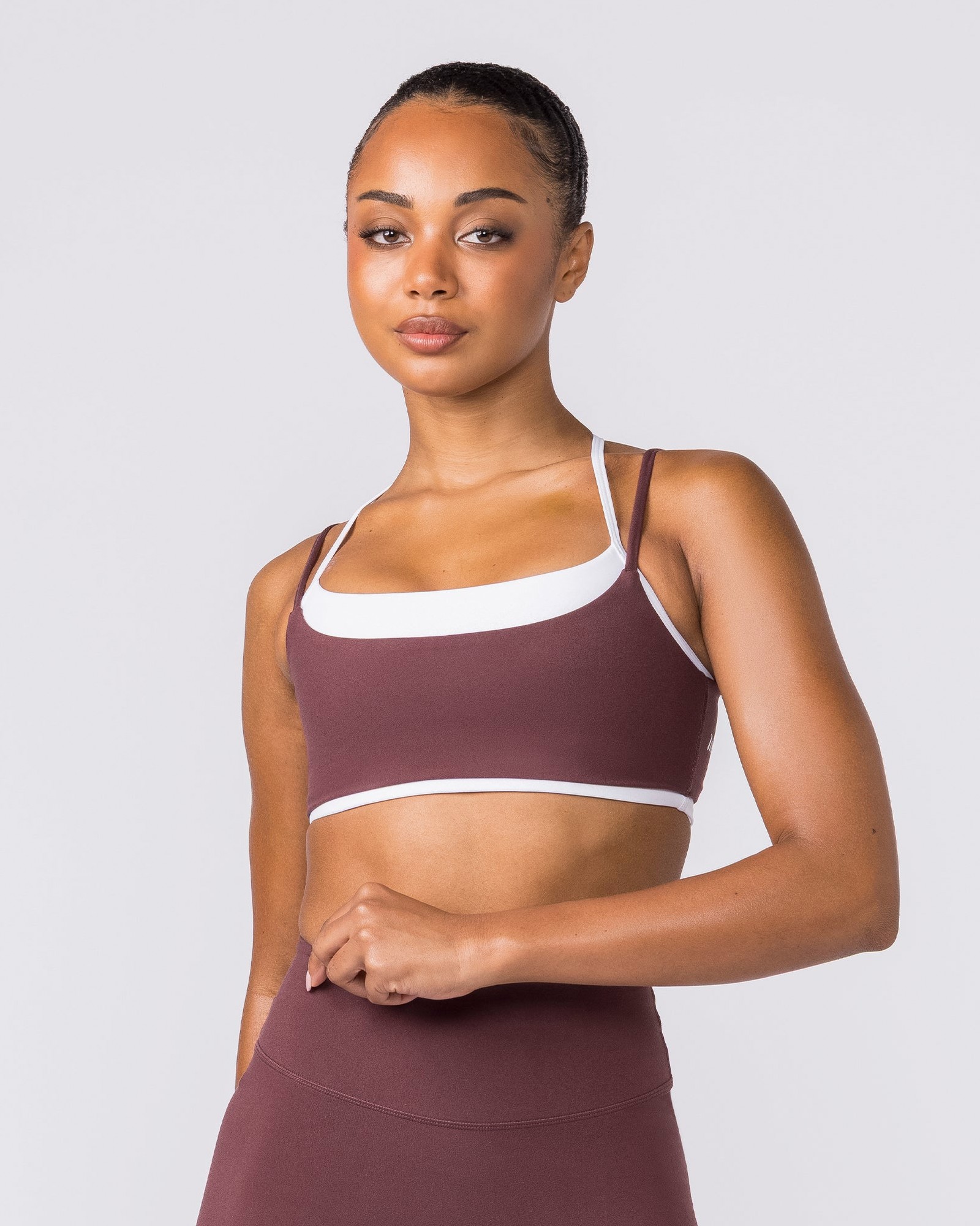 Duo Bralette - White/Rocky Road