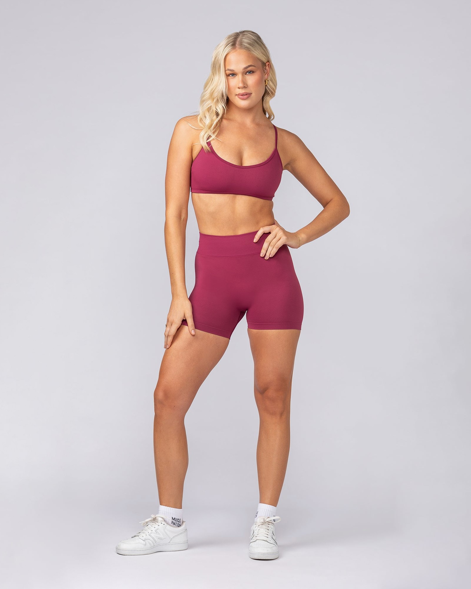 Sculpt Seamless Midway Shorts - Rose Bud