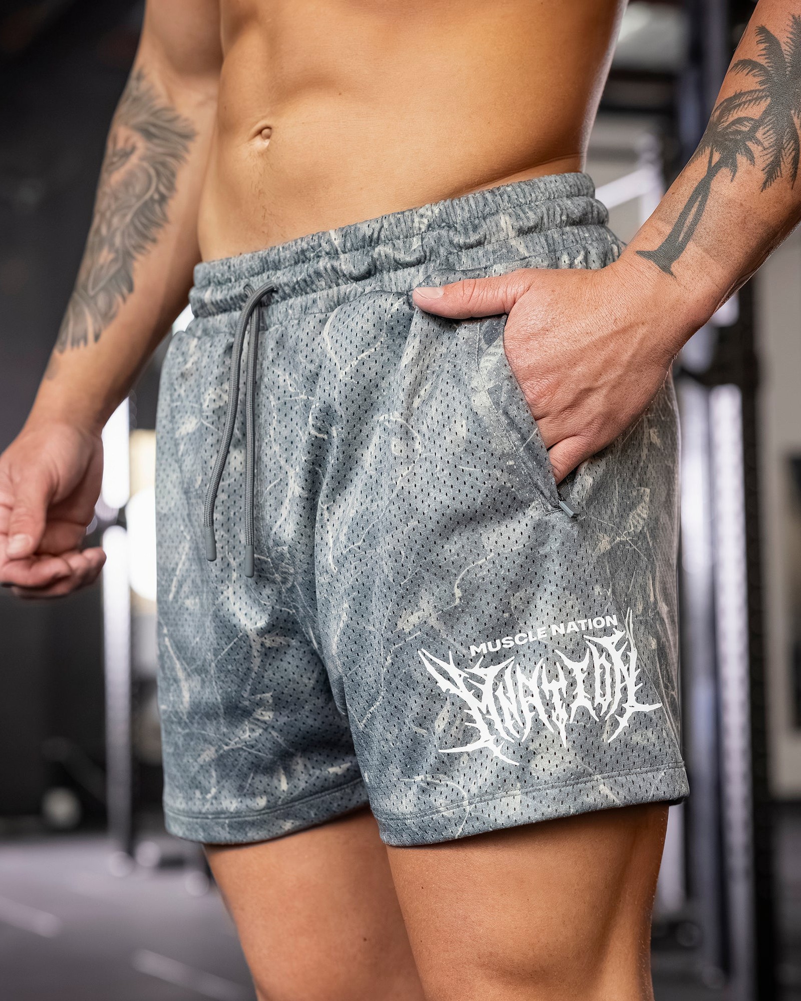 Gothic Lay Up 3.5" Shorts - Washed Tree Camo